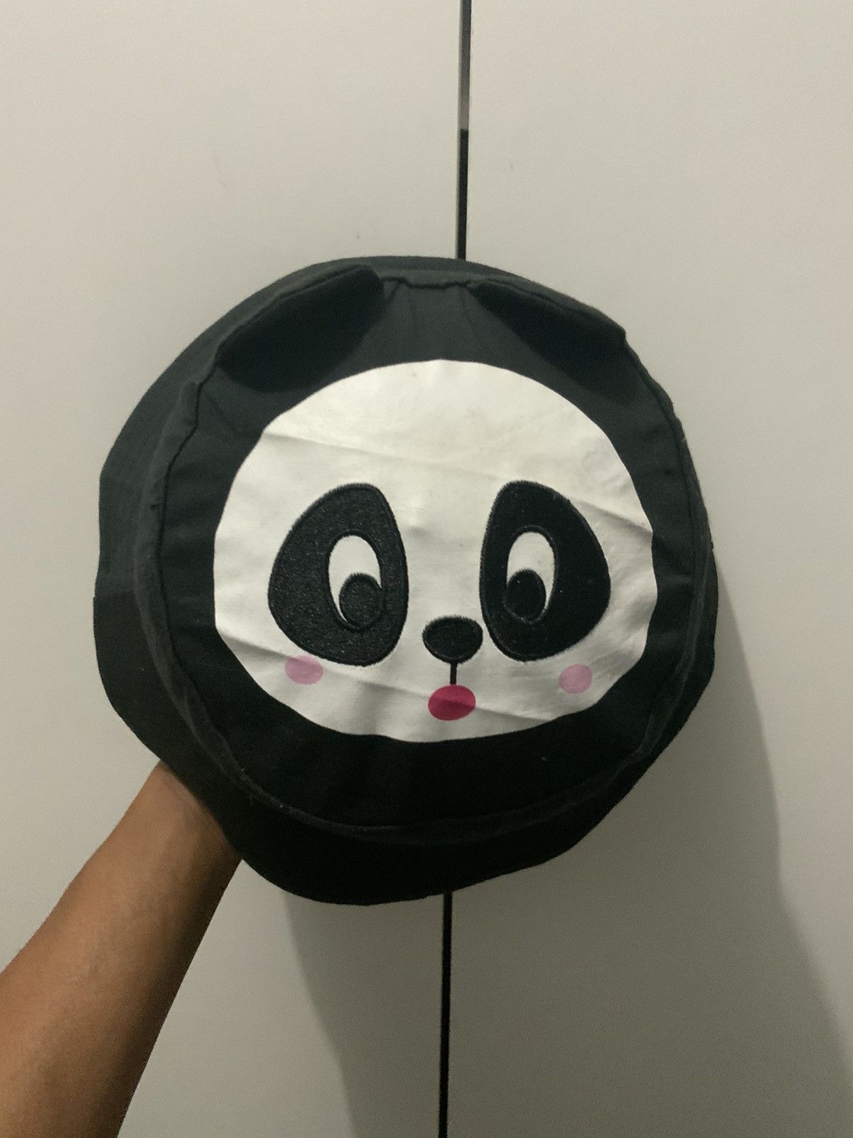 Japanese Brand Hug Luca Black Panda Bucket Hat Size ONE SIZE - 7 Thumbnail