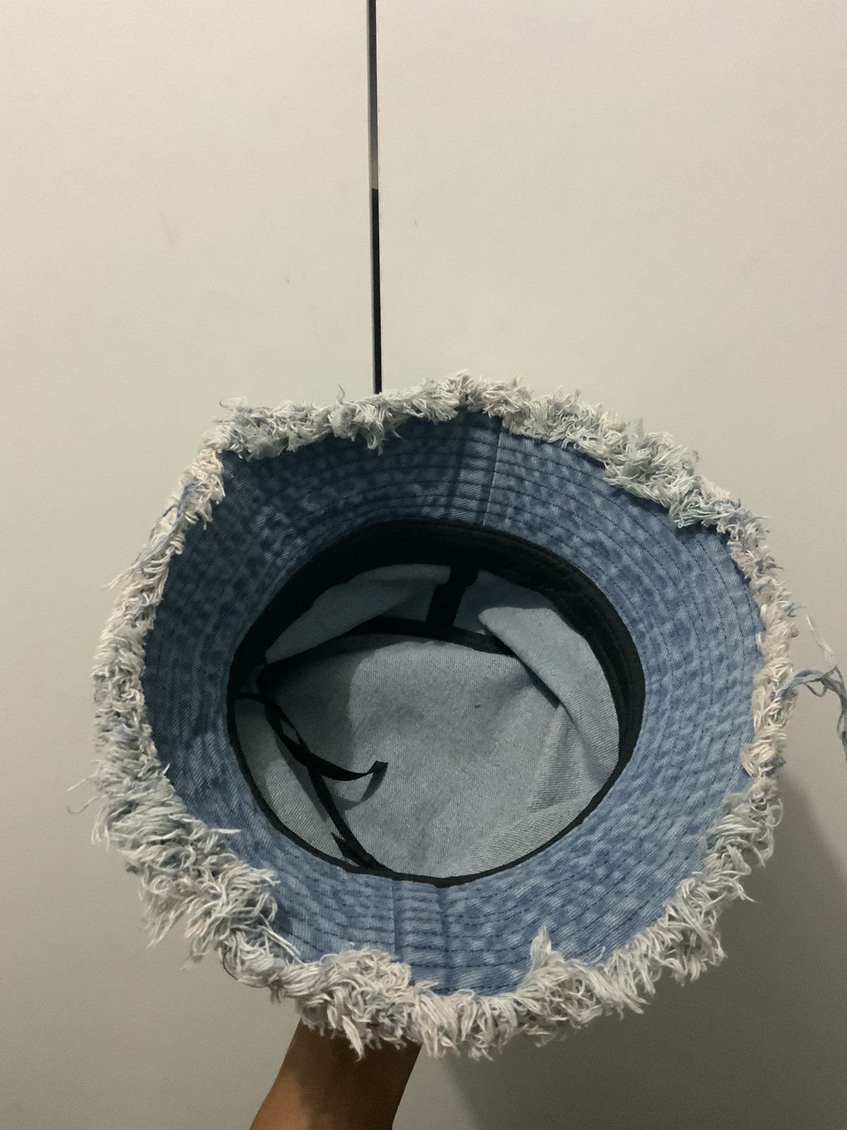 Japanese Brand Distressed Denim Faded Streetwear Bucket Hat Size ONE SIZE - 8 Thumbnail