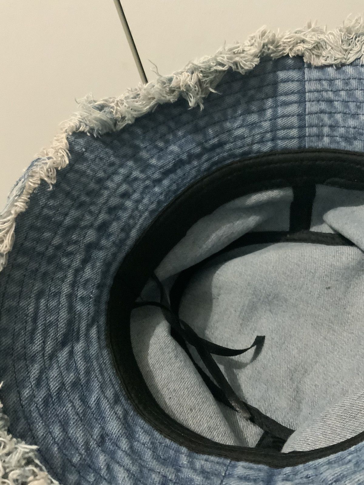 Japanese Brand Distressed Denim Faded Streetwear Bucket Hat Size ONE SIZE - 9 Thumbnail