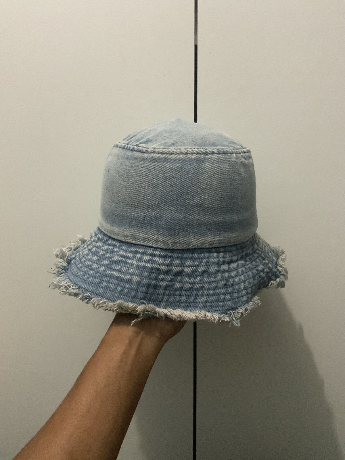 Japanese Brand Distressed Denim Faded Streetwear Bucket Hat Size ONE SIZE - 5 Thumbnail
