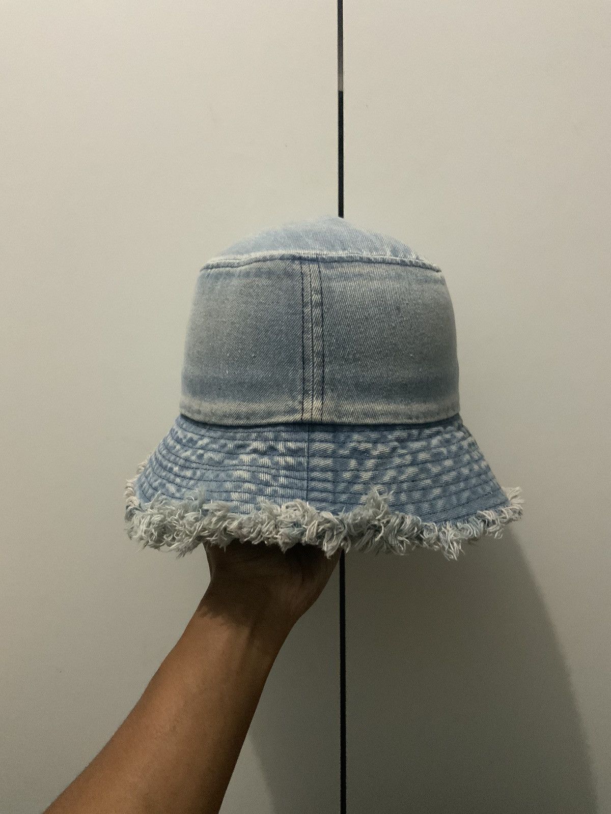 Japanese Brand Distressed Denim Faded Streetwear Bucket Hat Size ONE SIZE - 4 Thumbnail