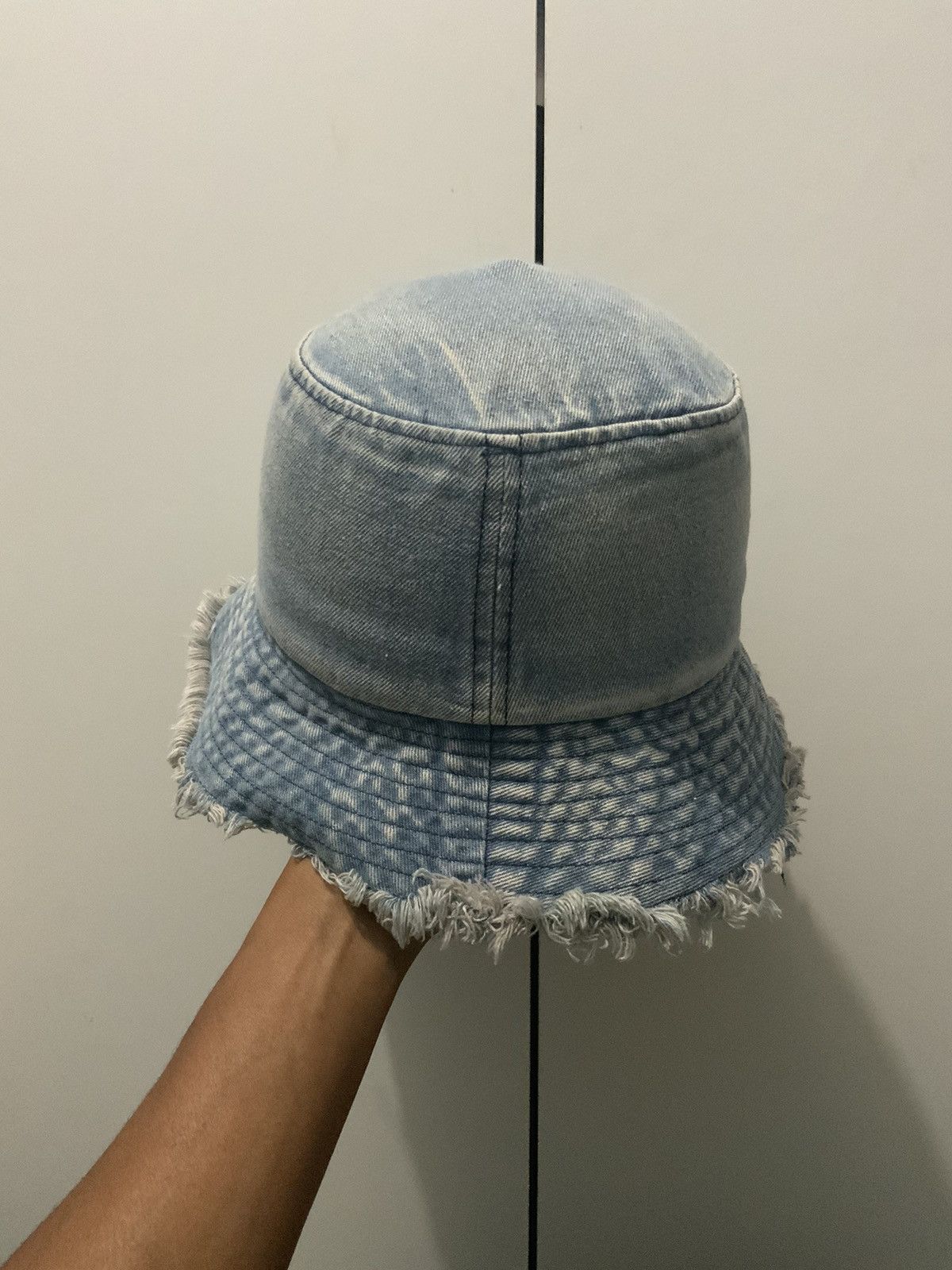 Japanese Brand Distressed Denim Faded Streetwear Bucket Hat Size ONE SIZE - 6 Thumbnail