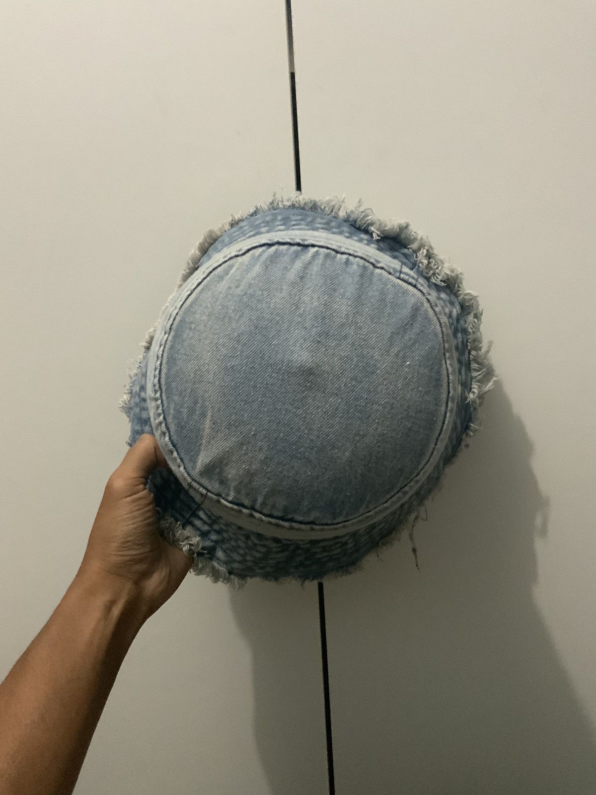 Japanese Brand Distressed Denim Faded Streetwear Bucket Hat Size ONE SIZE - 7 Thumbnail