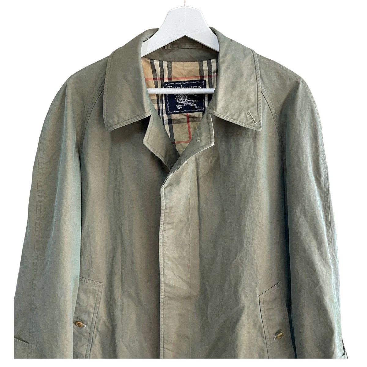 Burberry × Vintage 💥80s NOVA CHECK BURBERRY PARKA OVERCOAT JACKET Size US L / EU 52-54 / 3 - 5 Thumbnail