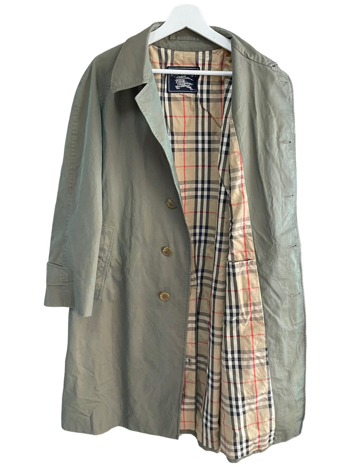 Burberry × Vintage 💥80s NOVA CHECK BURBERRY PARKA OVERCOAT JACKET Size US L / EU 52-54 / 3 - 1 Thumbnail