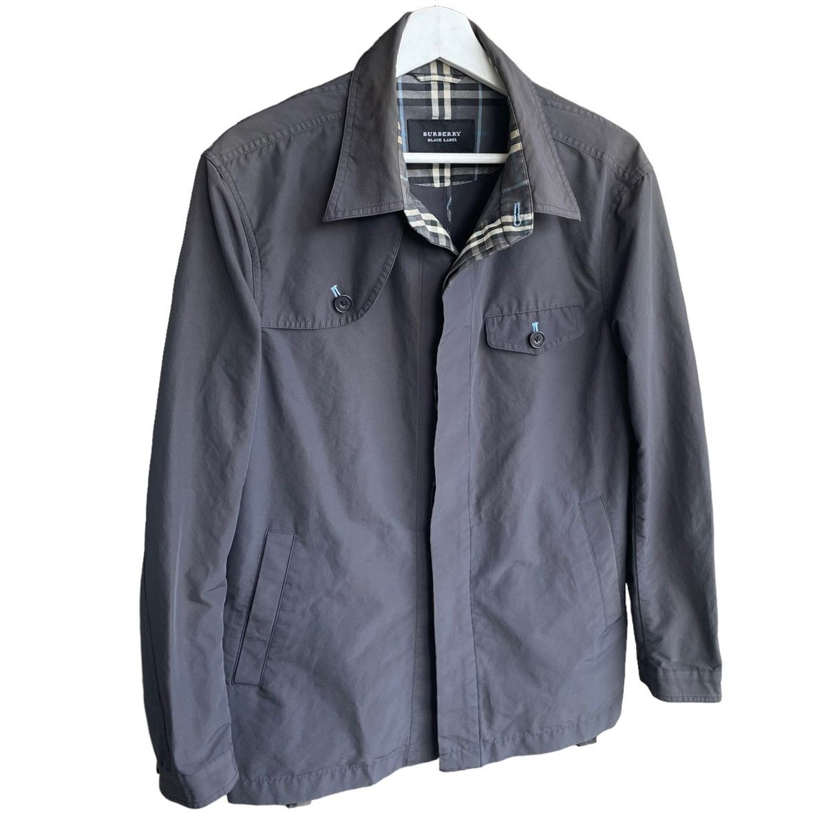 Burberry STEAL 💥 BURBERRY LIGHT BUTTON JACKET Size US L / EU 52-54 / 3 - 3 Thumbnail