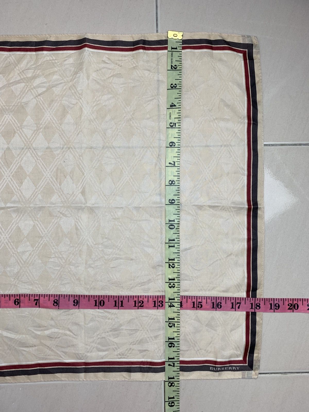 Designer Burberry Handkerchief Pocketsquares Size ONE SIZE - 8 Thumbnail