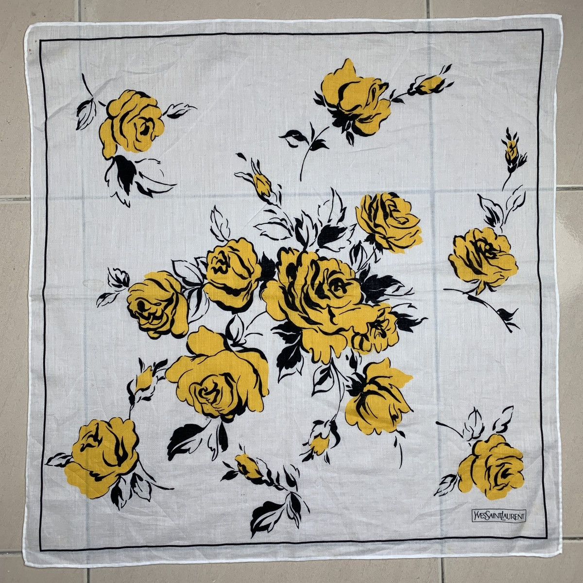 Yves Saint Laurent Yves Saint Laurent Handkerchief Pocketsquares Size ONE SIZE - 3 Thumbnail