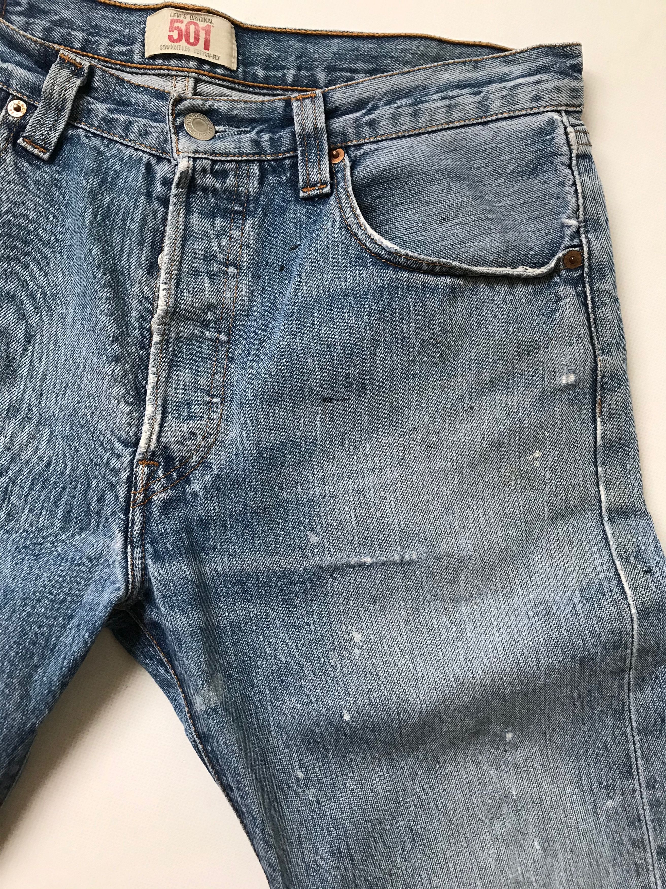Levi's Vintage Clothing Levi's 501 Vintage Faded Worn Denim Jeans Pants Size US 34 / EU 50 - 5 Thumbnail