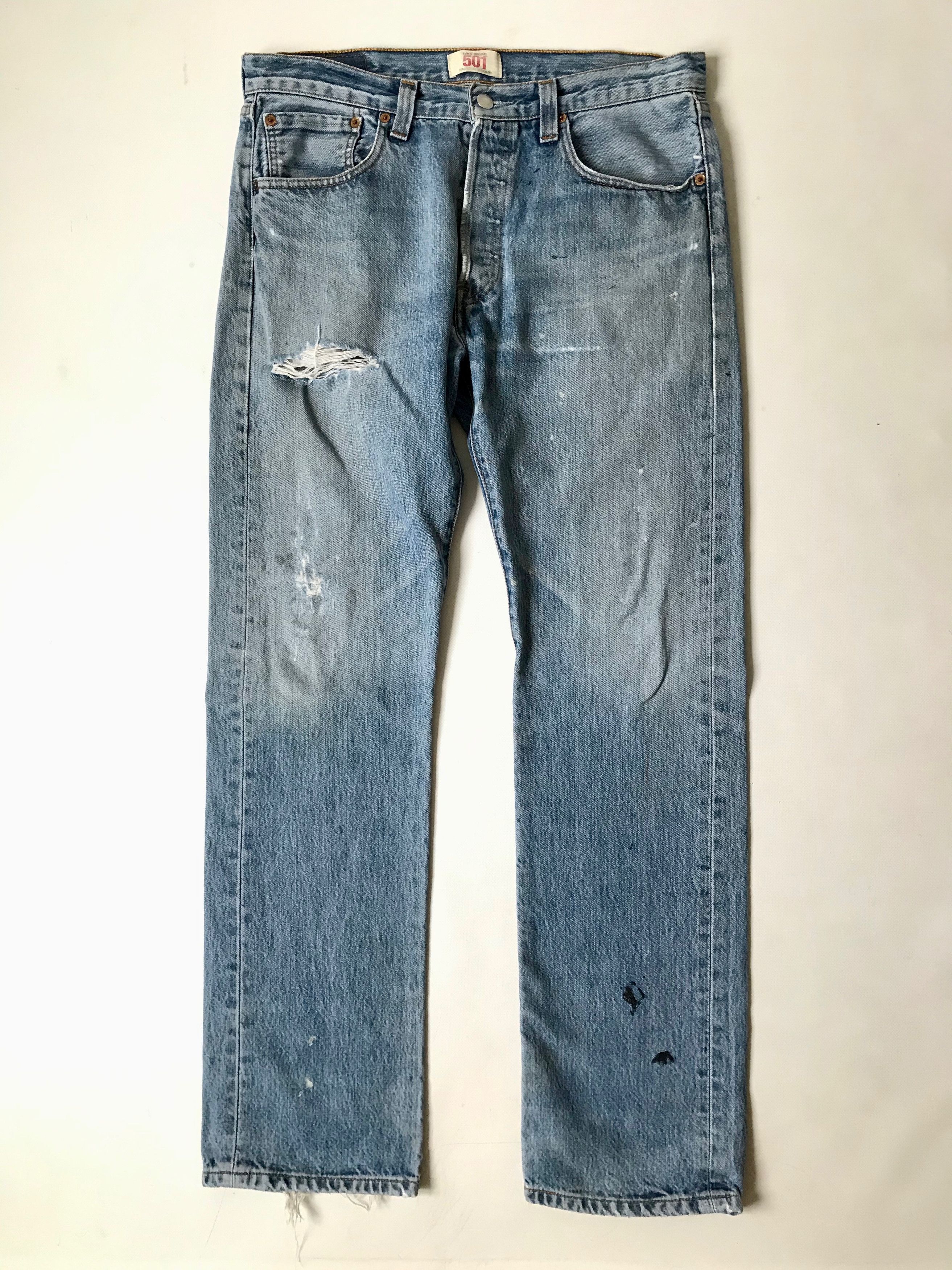 Levi's Vintage Clothing Levi's 501 Vintage Faded Worn Denim Jeans Pants Size US 34 / EU 50 - 2 Thumbnail
