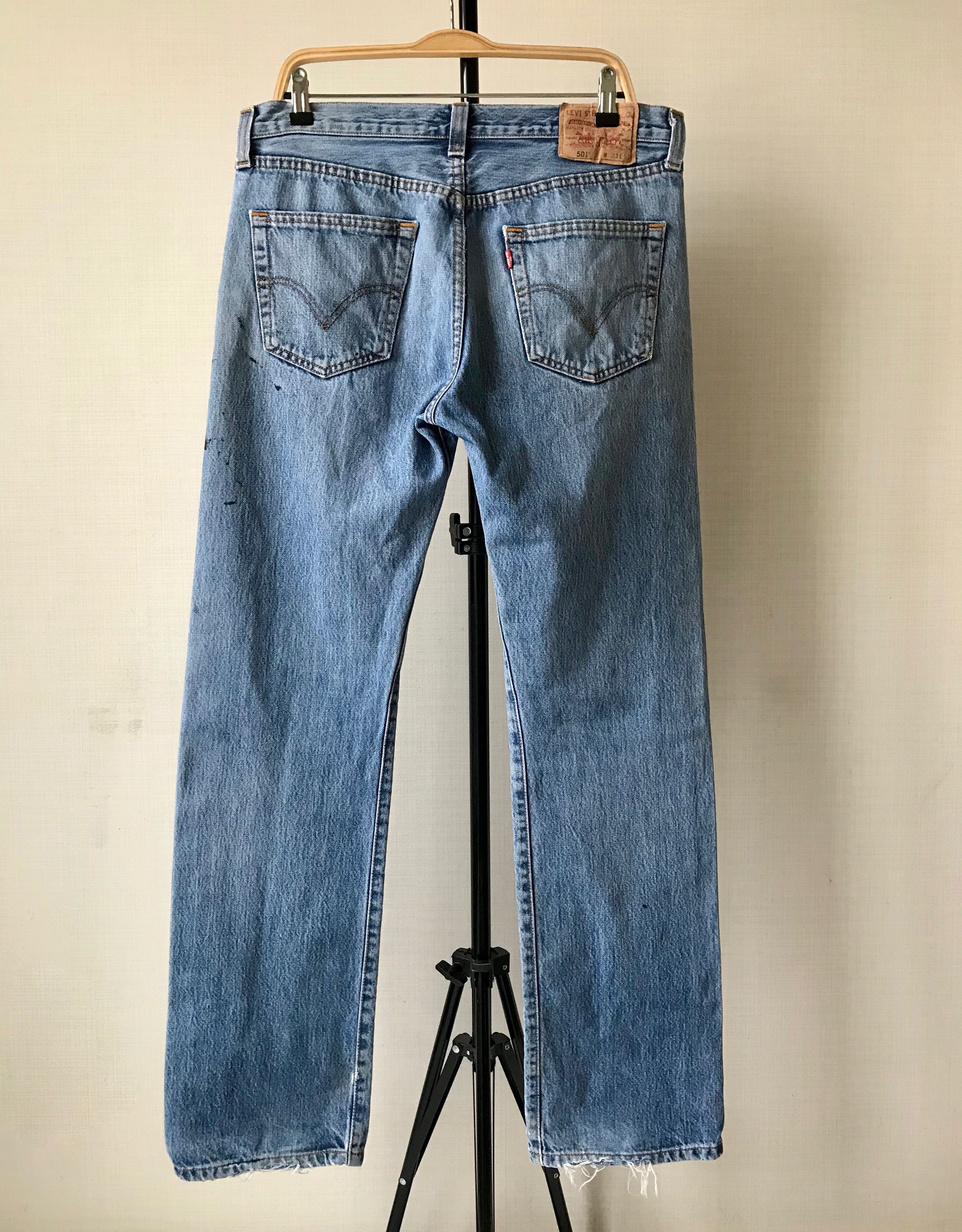 Levi's Vintage Clothing Levi's 501 Vintage Faded Worn Denim Jeans Pants Size US 34 / EU 50 - 15 Thumbnail