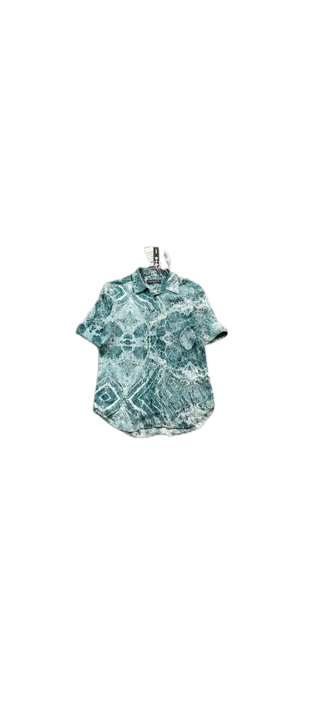Louis Vuitton LV mulberry silk marble short-sleeved shirt