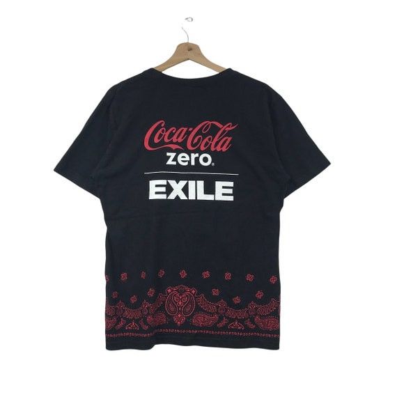 Vtg EXILE JAPANESE Boy Band x 24 KARATS Coca Cola Tee Shirt