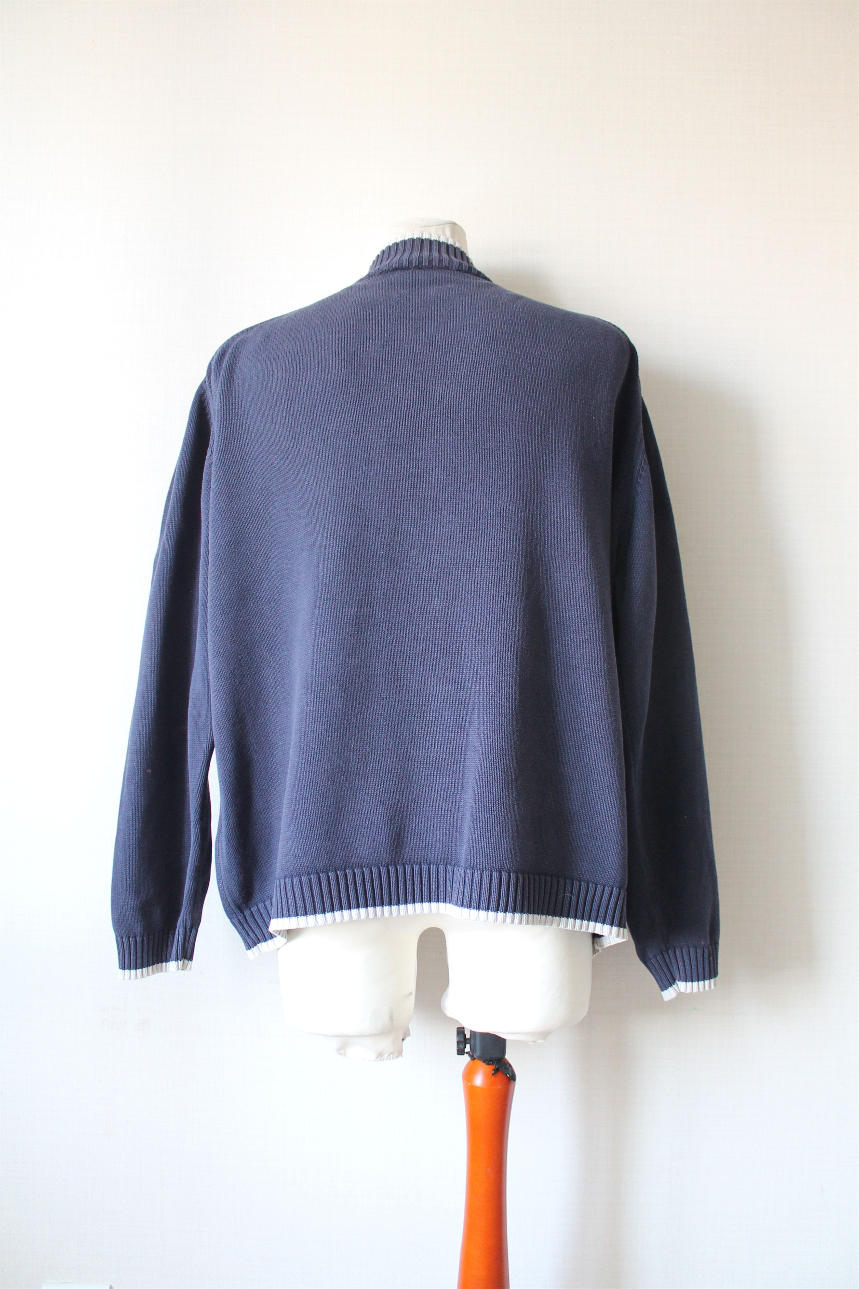 Yves Saint Laurent 90's Yves Saint Laurent Knit Full Zip Sweater Trashed Faded Size US XXL / EU 58 / 5 - 5 Thumbnail