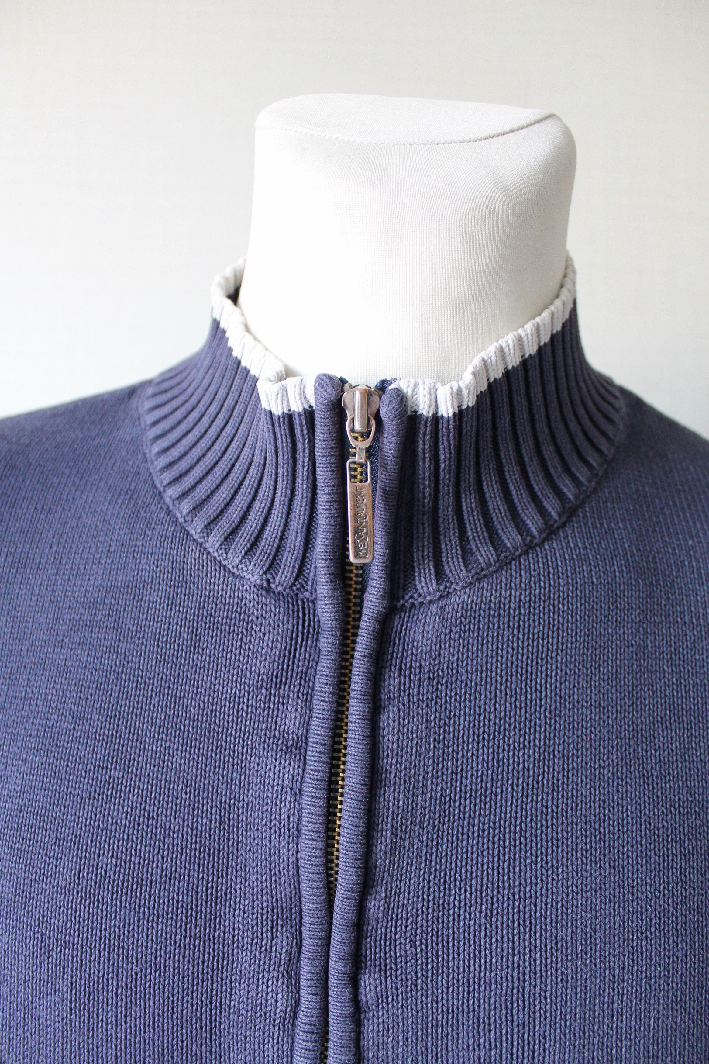 Yves Saint Laurent 90's Yves Saint Laurent Knit Full Zip Sweater Trashed Faded Size US XXL / EU 58 / 5 - 3 Thumbnail