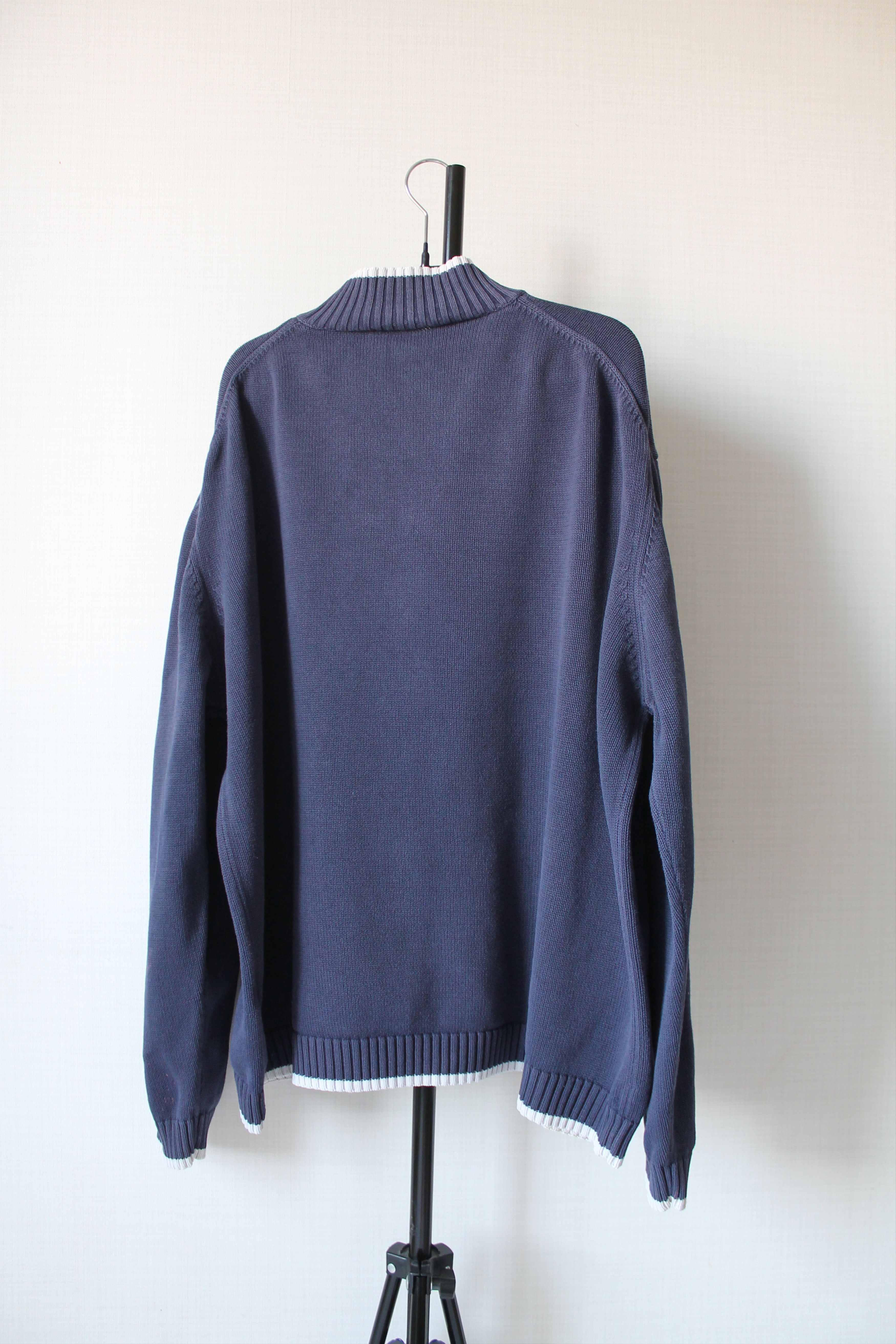 Yves Saint Laurent 90's Yves Saint Laurent Knit Full Zip Sweater Trashed Faded Size US XXL / EU 58 / 5 - 9 Thumbnail