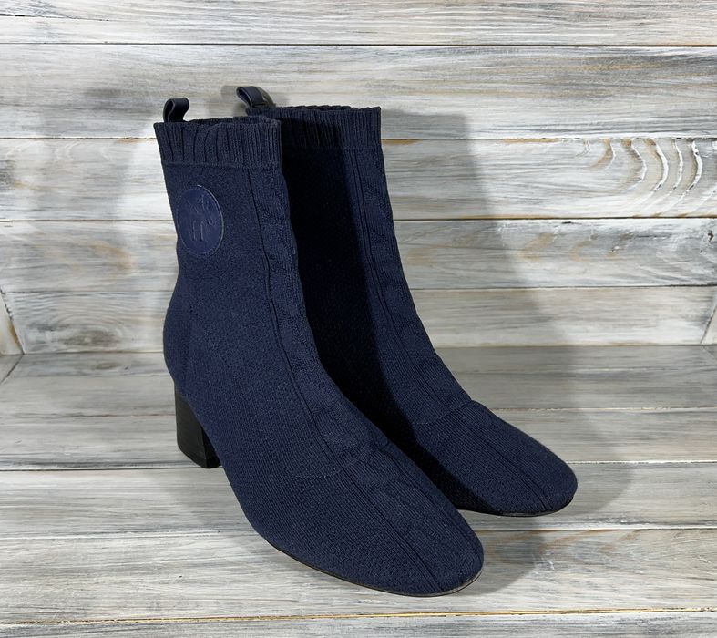 Hermes HERMES PARIS Volver 60 Ankle Boots Navy Made In Italy Luxury ...