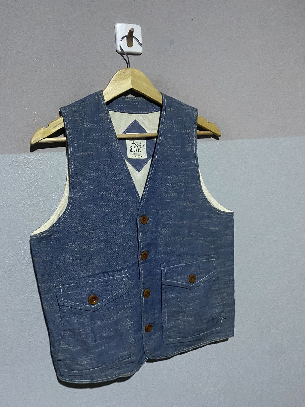 Japanese Brand 🔥SALE🔥ISSEY MIYAKE INSPIRED DESIGN MADE IN JAPAN VEST Size US L / EU 52-54 / 3 - 3 Thumbnail