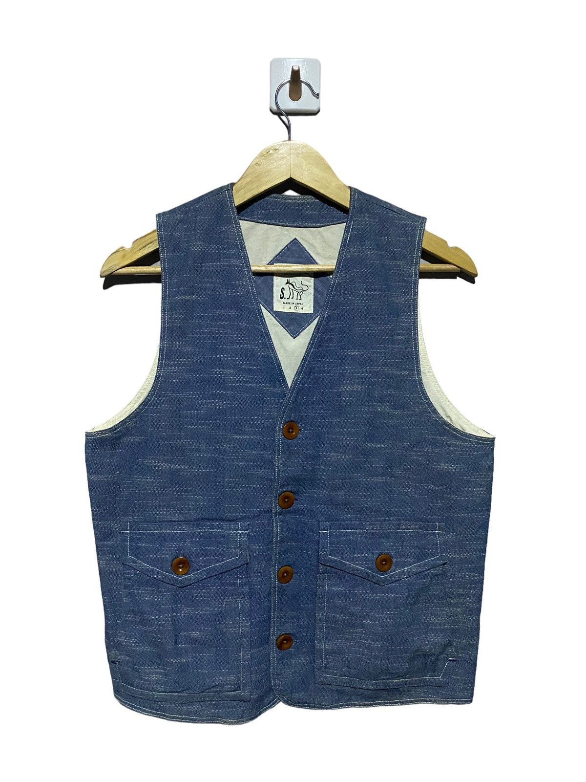 Japanese Brand 🔥SALE🔥ISSEY MIYAKE INSPIRED DESIGN MADE IN JAPAN VEST Size US L / EU 52-54 / 3 - 1 Thumbnail