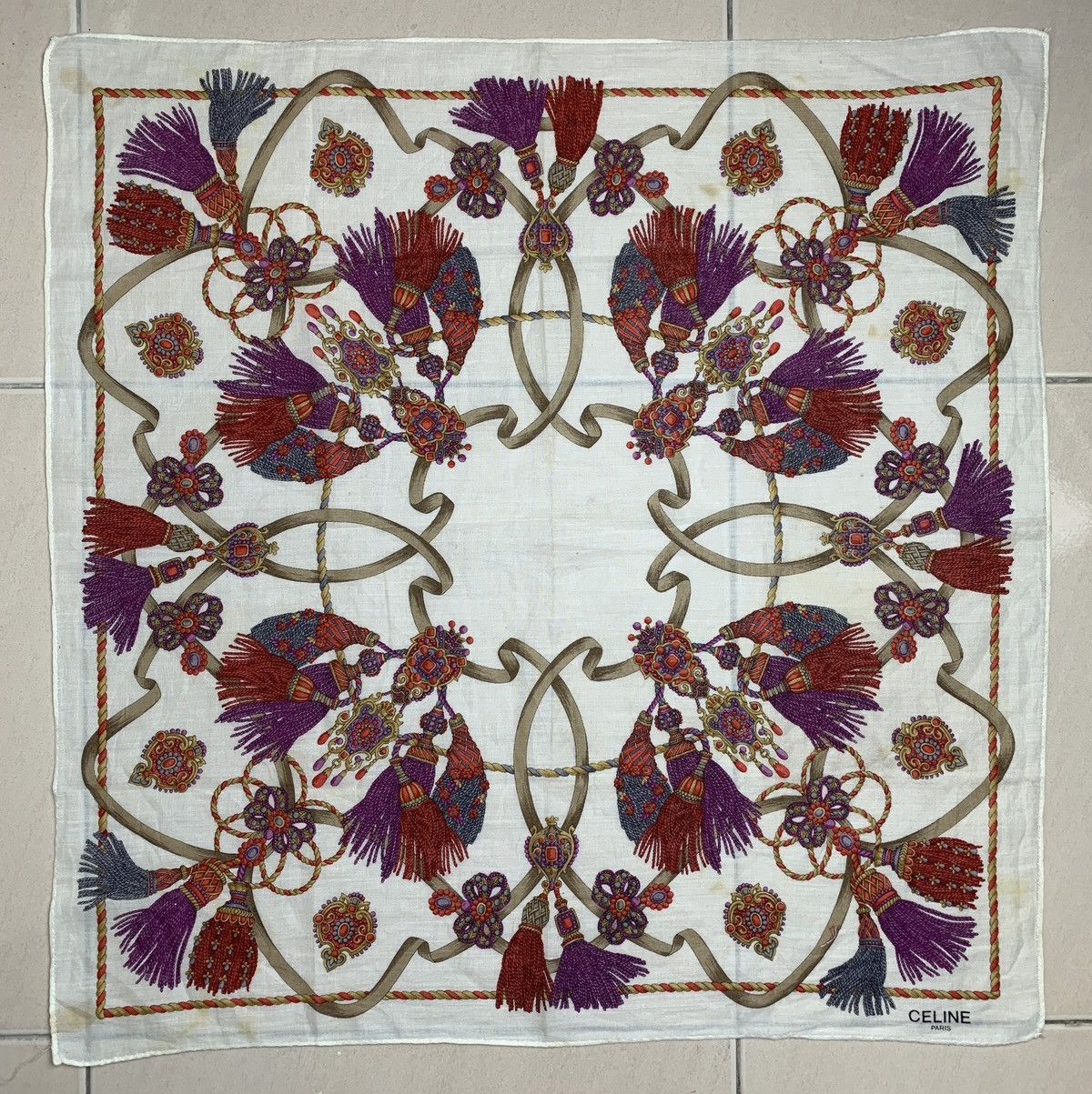 Celine Celine Handkerchief Pocketsquares Size ONE SIZE - 3 Thumbnail