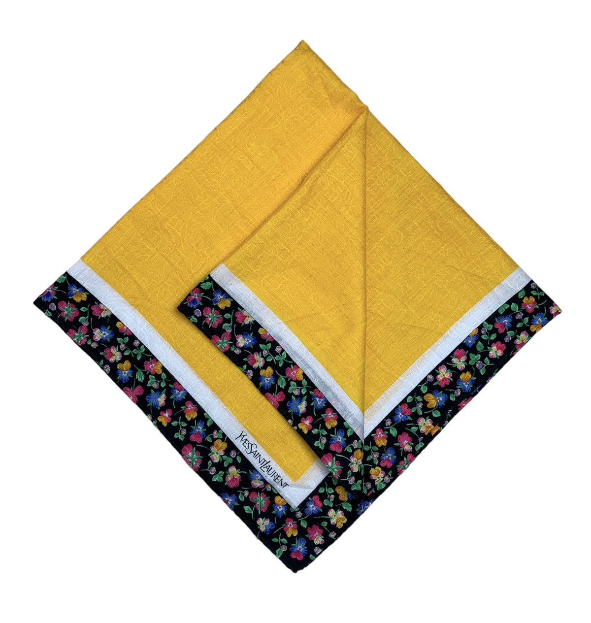 Designer Yves Saint Laurent Handkerchief Pocketsquares Size ONE SIZE - 2 Thumbnail