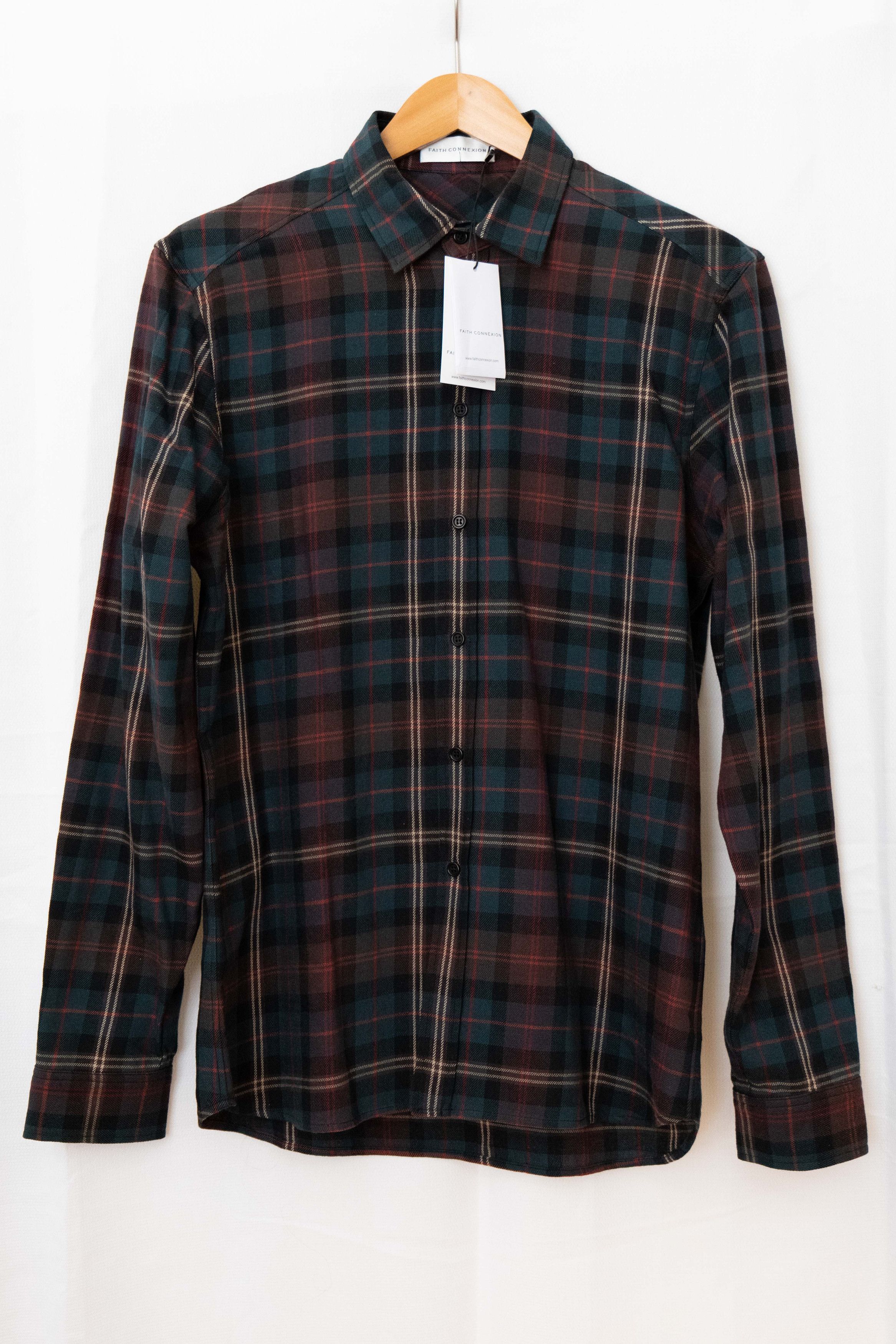 Faith Connexion wool and cotton plaid shirt Size US M / EU 48-50 / 2 - 2 Thumbnail