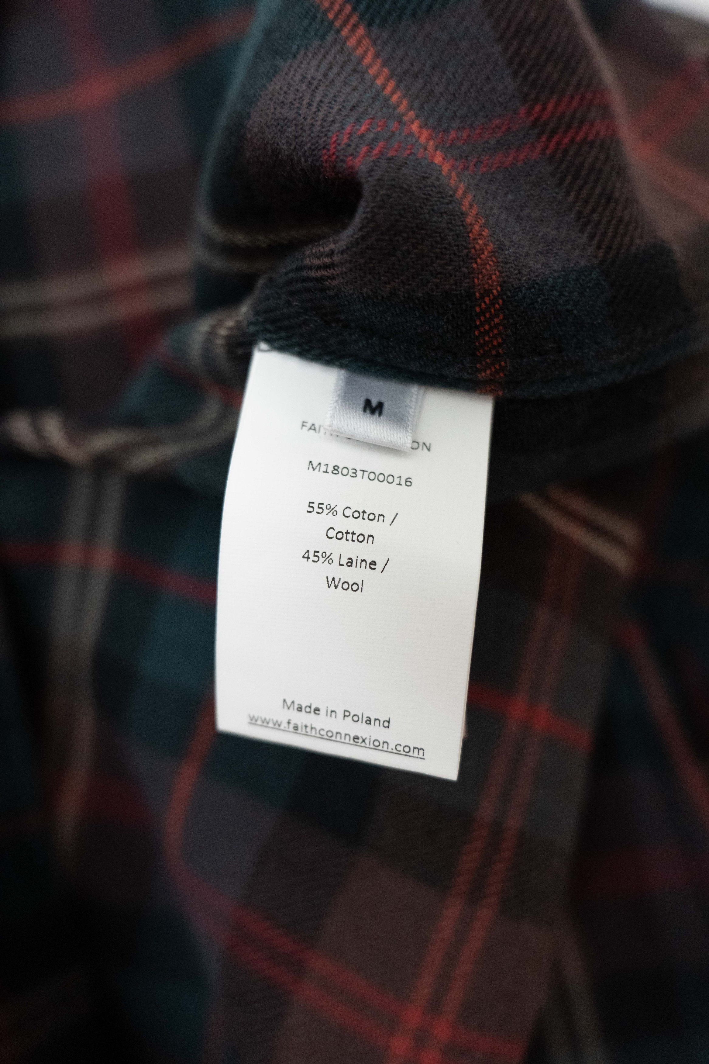Faith Connexion wool and cotton plaid shirt Size US M / EU 48-50 / 2 - 6 Thumbnail