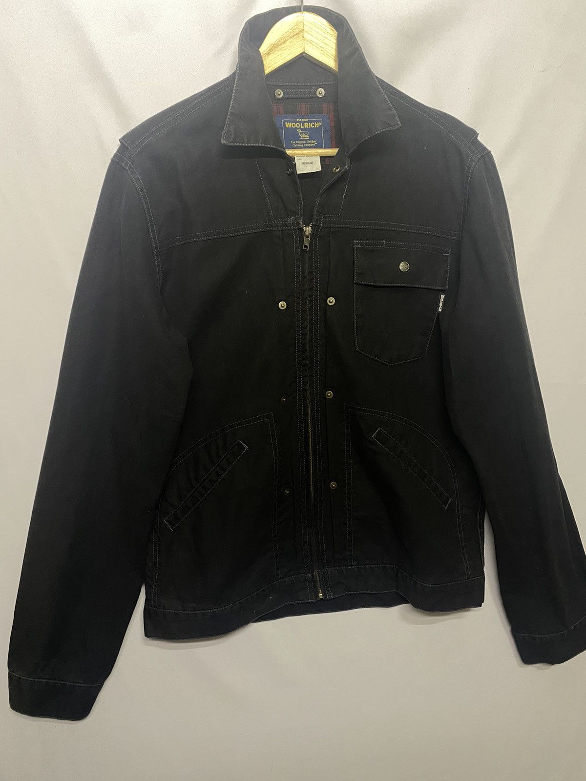 Vintage × Woolrich Woolen Mills (F) WOOLRICH COTTON JACKET ZIP UP Size US M / EU 48-50 / 2 - 3 Thumbnail