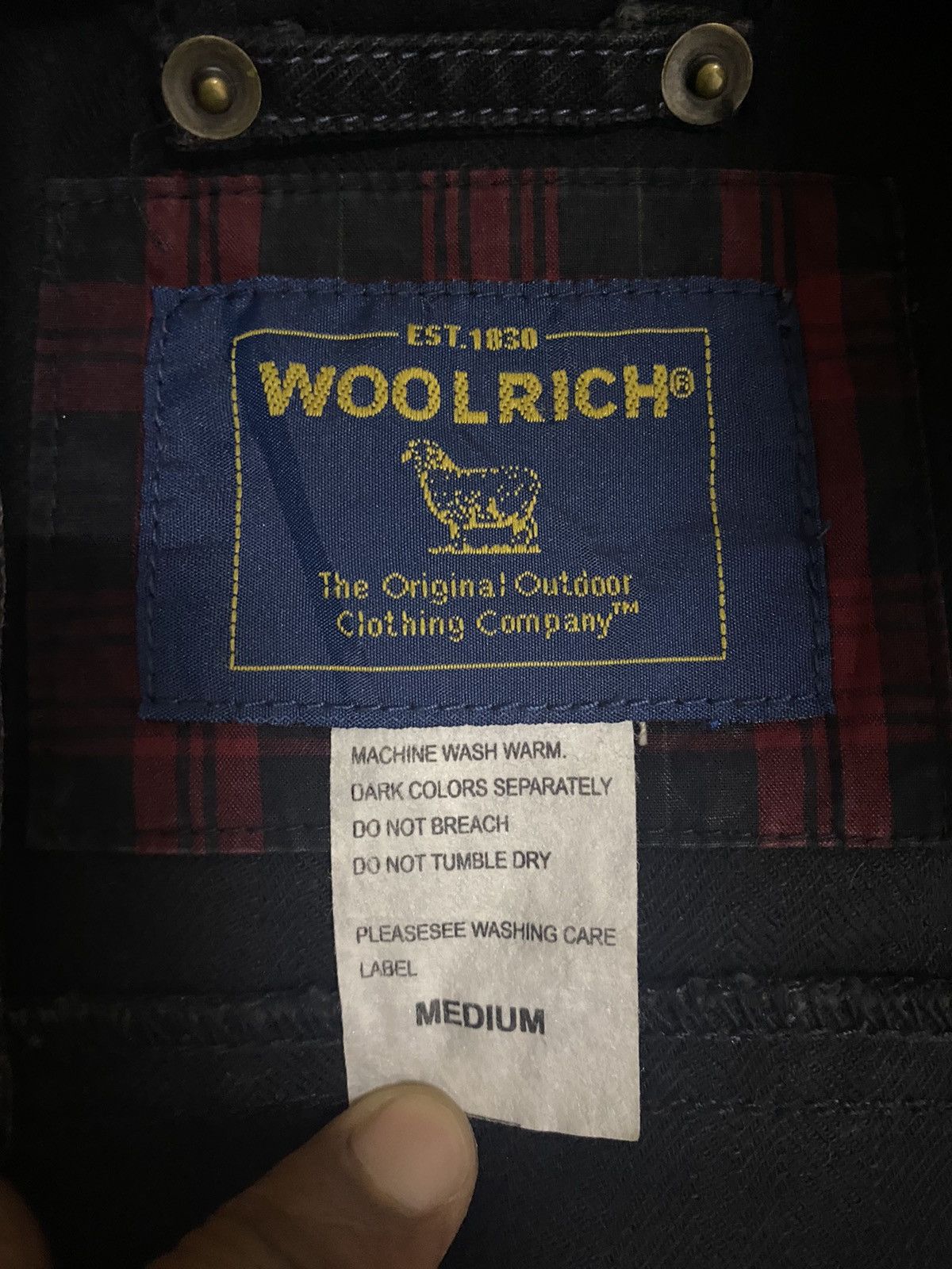 Vintage × Woolrich Woolen Mills (F) WOOLRICH COTTON JACKET ZIP UP Size US M / EU 48-50 / 2 - 9 Thumbnail