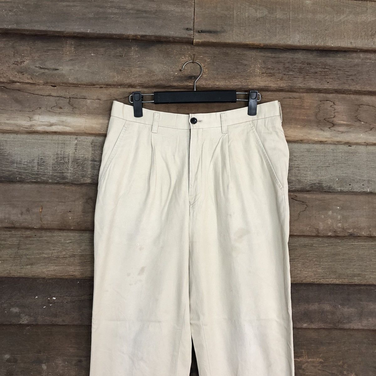 Burberry DLL Burberry London vintage Cream Straight Pants #c1257 Size US 30 / EU 46 - 2 Thumbnail