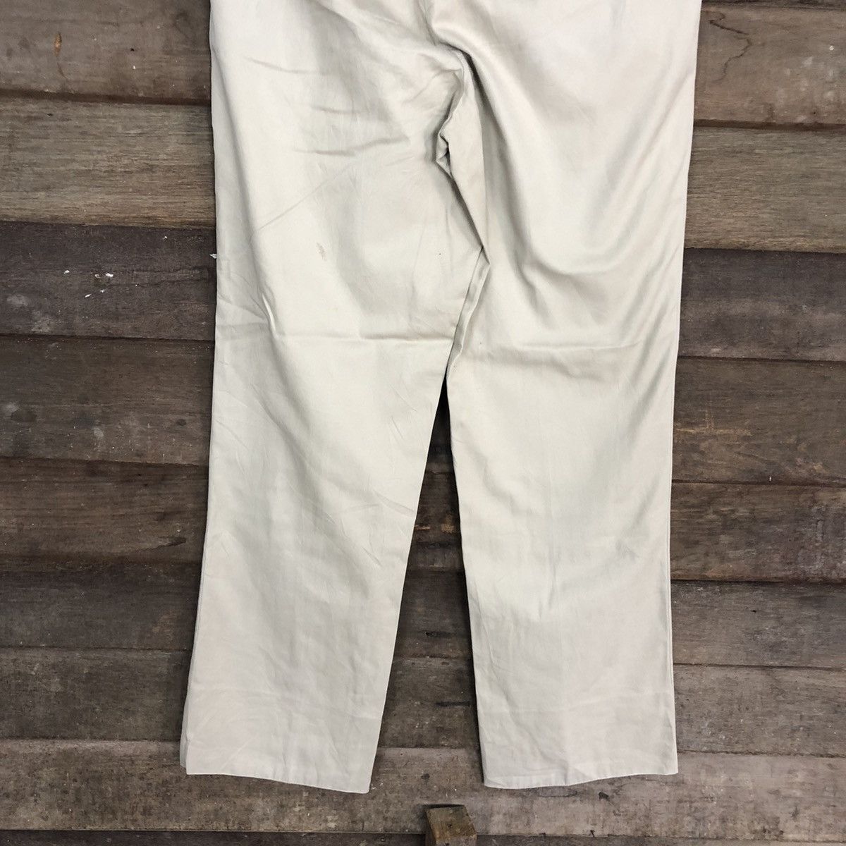 Burberry DLL Burberry London vintage Cream Straight Pants #c1257 Size US 30 / EU 46 - 8 Thumbnail