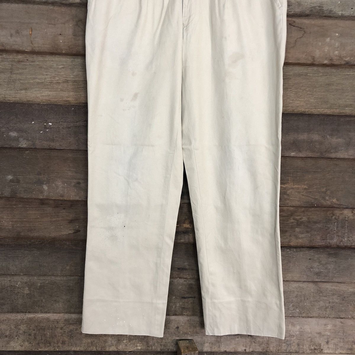 Burberry DLL Burberry London vintage Cream Straight Pants #c1257 Size US 30 / EU 46 - 3 Thumbnail
