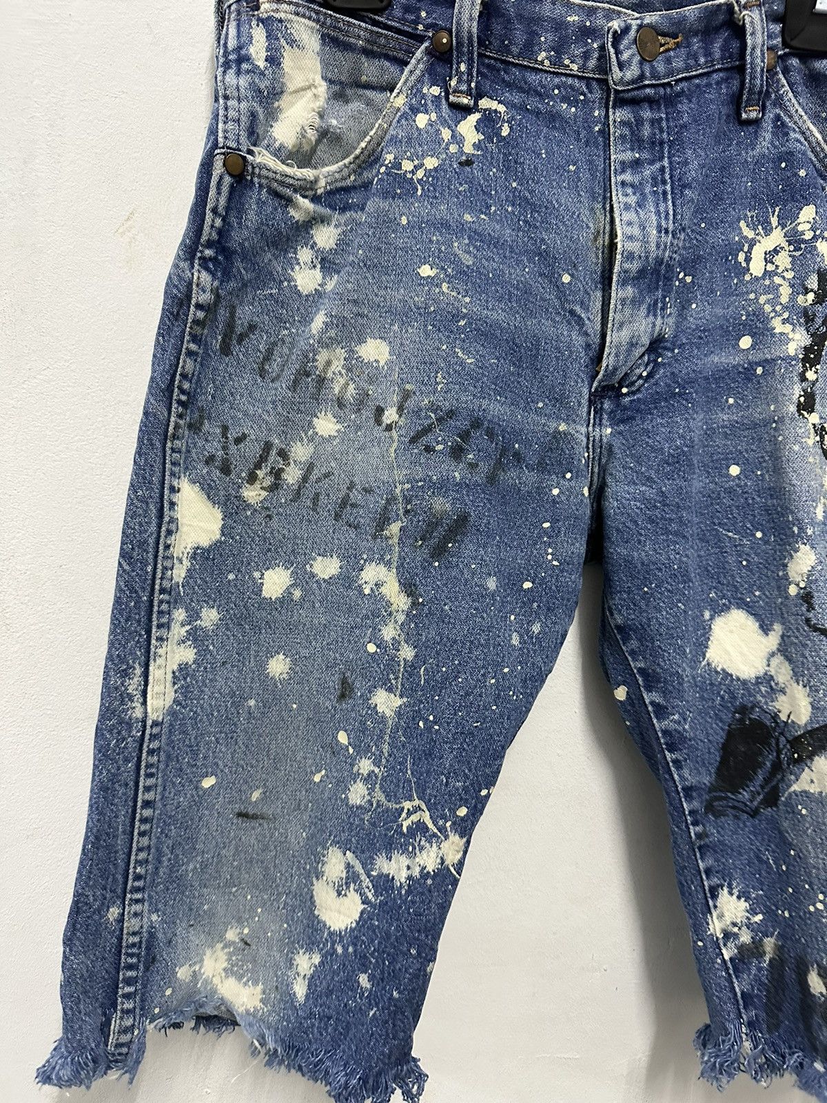 Wrangler 🔥VTG🔥 Distressed Wrangler Acid Washed Denim Shorts Size US 31 - 3 Thumbnail