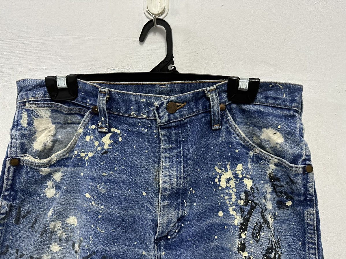Wrangler 🔥VTG🔥 Distressed Wrangler Acid Washed Denim Shorts Size US 31 - 4 Thumbnail