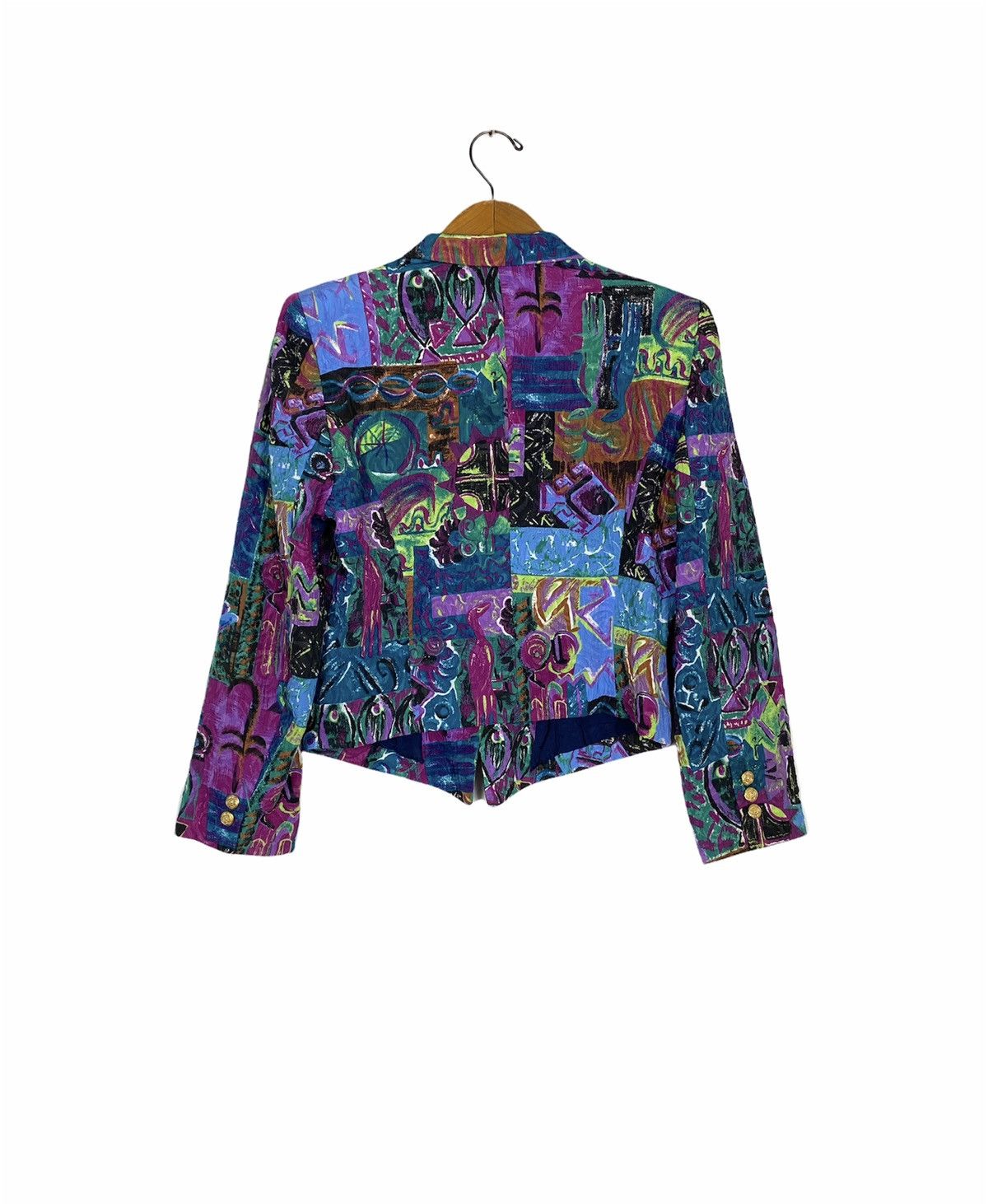 Japanese Brand Rare‼️Allegre Blazer Full Print rare design Small Size Size S / US 4 / IT 40 - 2 Thumbnail