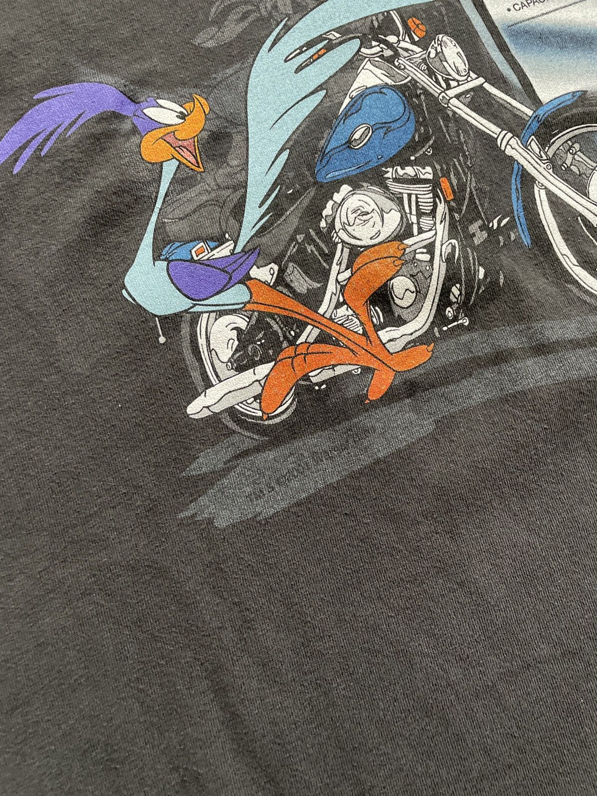Harley Davidson × Vintage Vintage Harley Davidson Texas Road Runner Looney Tunes Shirt Size US XXL / EU 58 / 5 - 4 Thumbnail