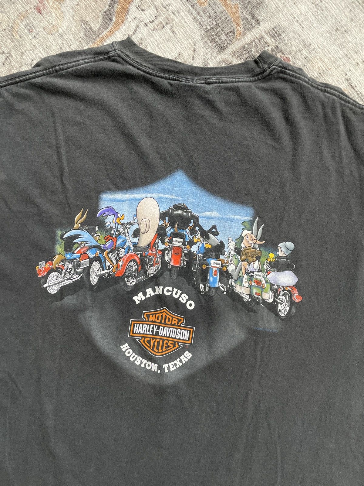 Harley Davidson × Vintage Vintage Harley Davidson Texas Road Runner Looney Tunes Shirt Size US XXL / EU 58 / 5 - 6 Thumbnail