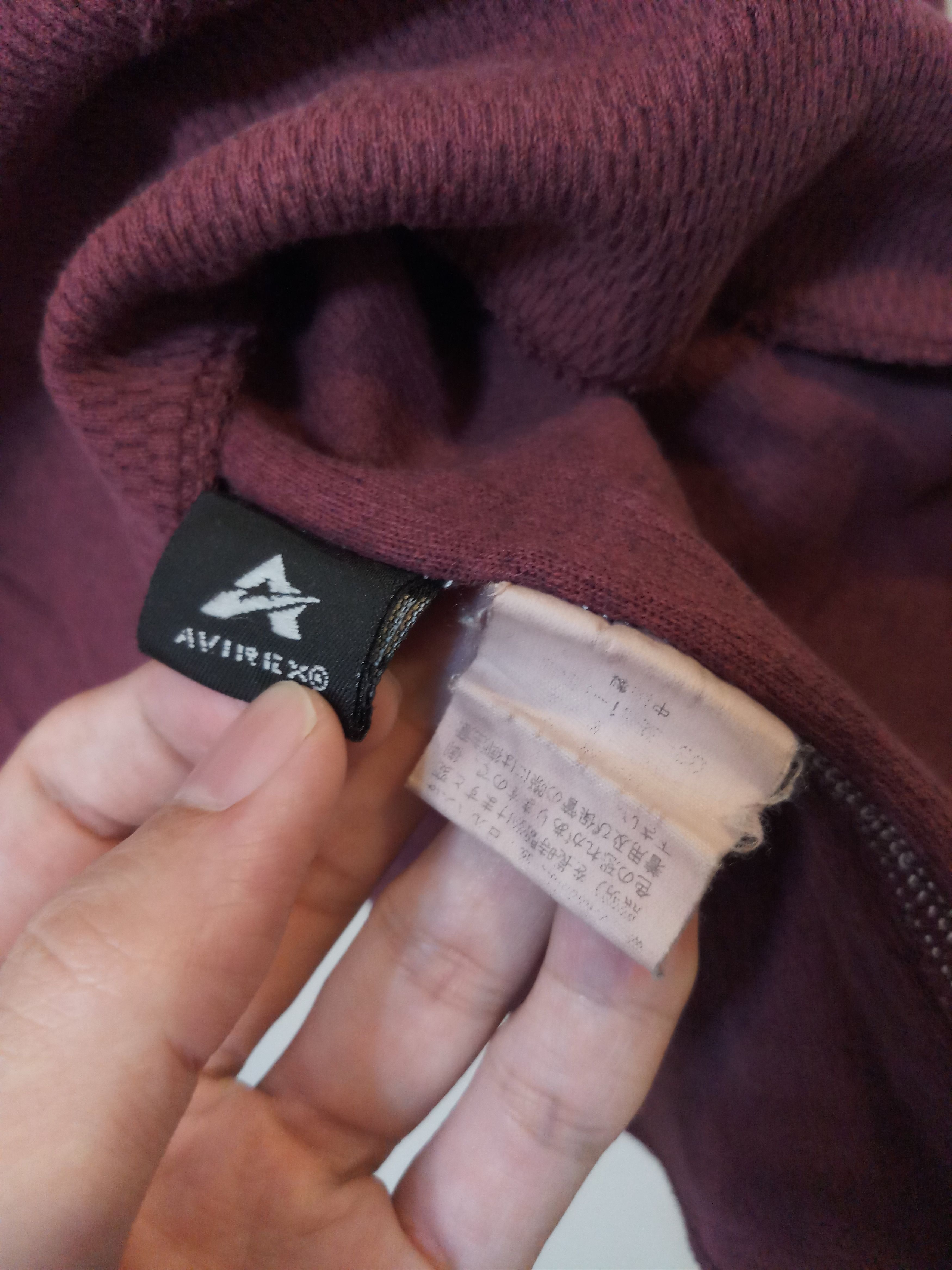 Avirex × Japanese Brand Avirex Burgundy Thermal Sweatshirt Size US XL / EU 56 / 4 - 3 Thumbnail