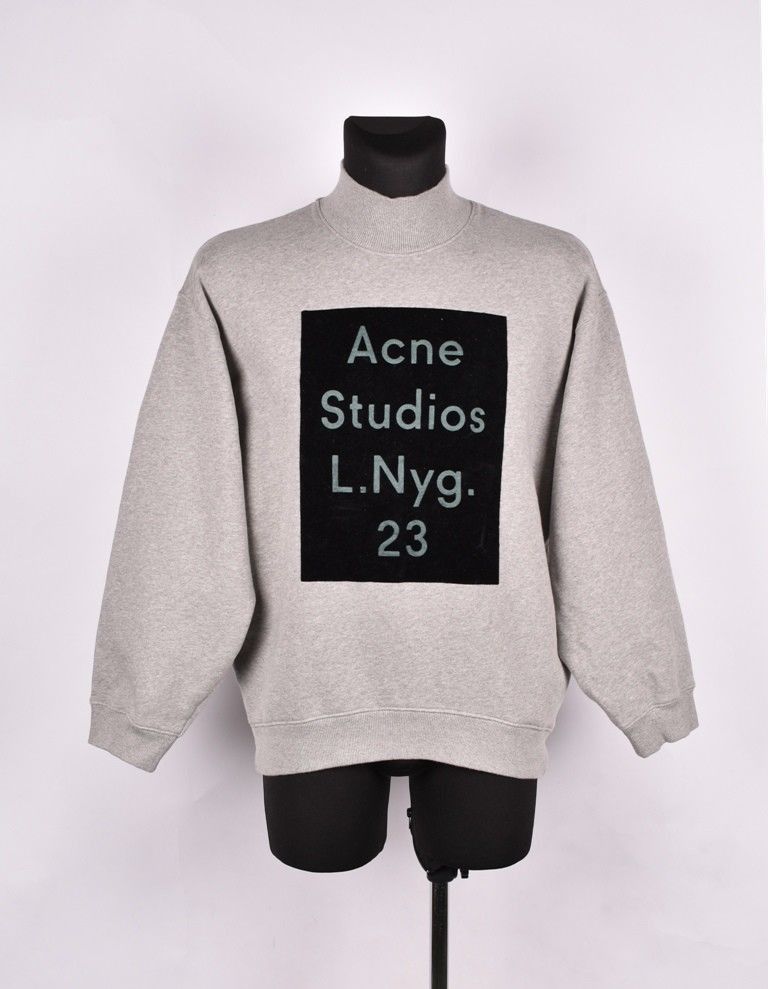 Acne Studios Beta Flock PAW14 M グレー Acne Studios Acne Studios Beta Flock Paw14 Oversized Men
