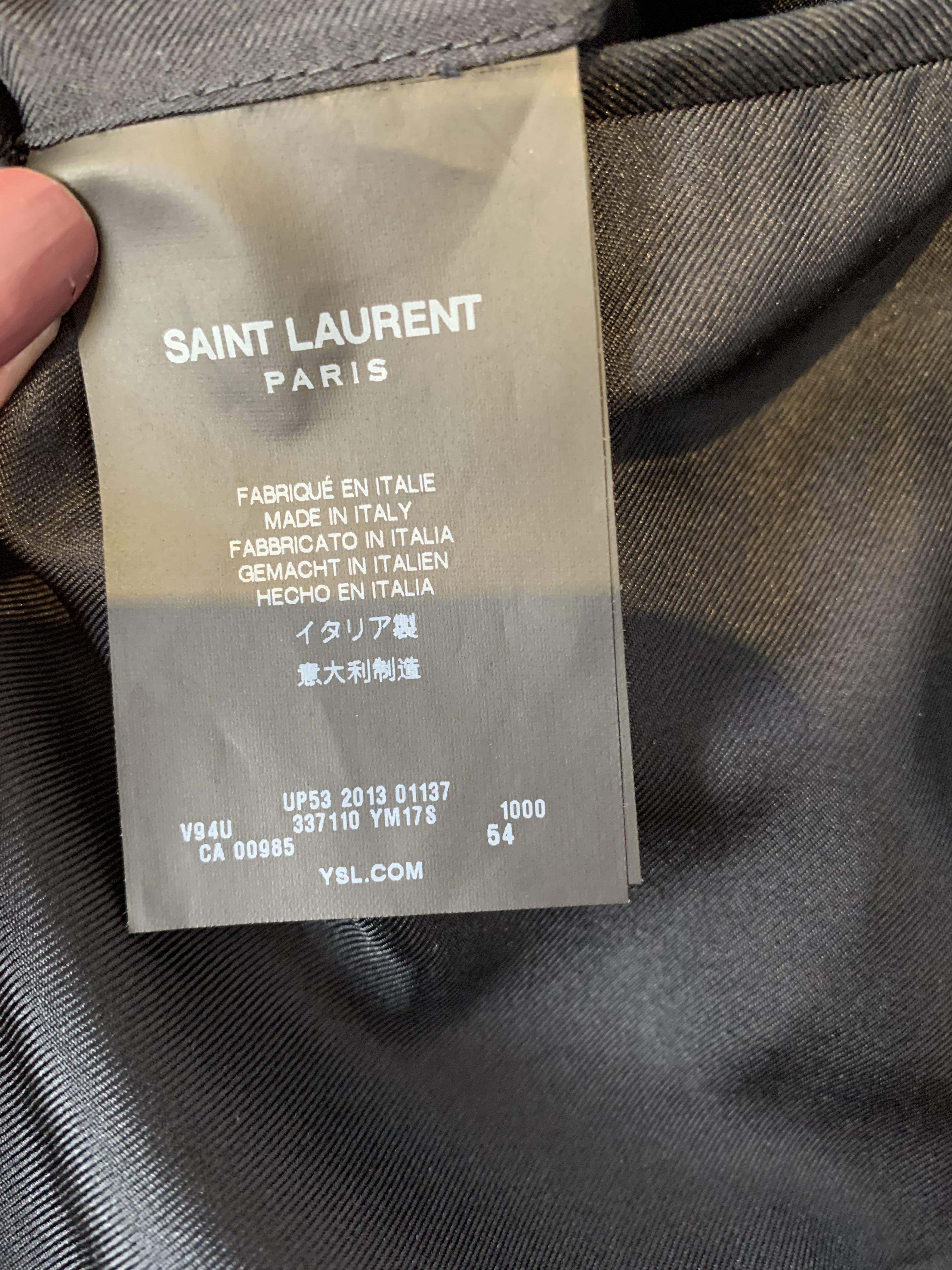 Saint Laurent Paris Leopard Saint Laurent Silk Blazer Size 54R - 10 Thumbnail