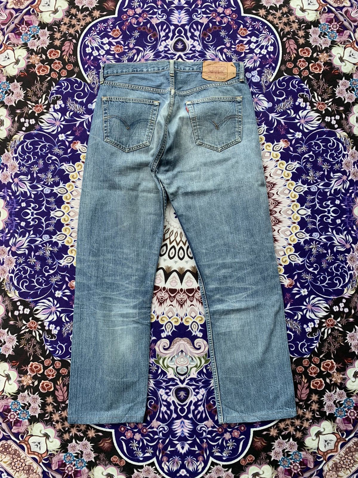 Levi's Vintage Levis 501 Faded Wash Denim Size US 34 / EU 50 - 6 Thumbnail