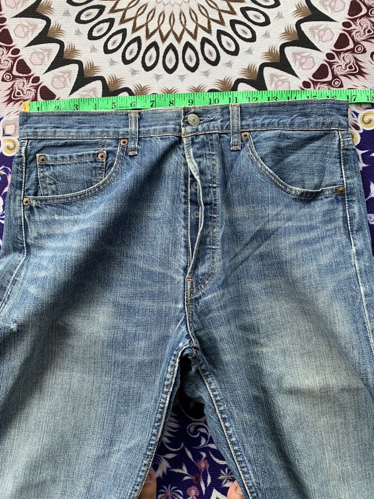 Levi's Vintage Levis 501 Faded Wash Denim Size US 34 / EU 50 - 11 Thumbnail