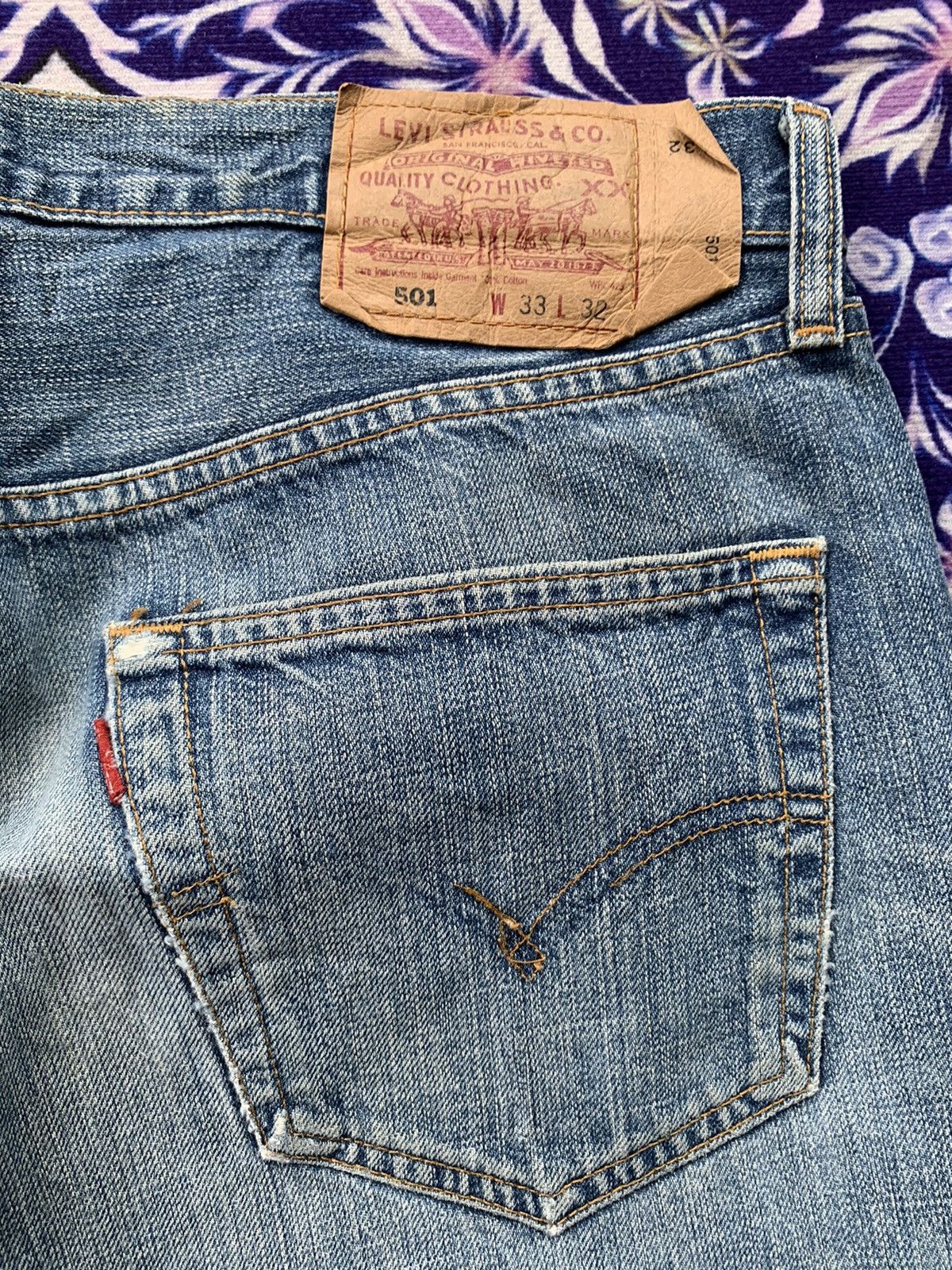 Levi's Vintage Levis 501 Faded Wash Denim Size US 34 / EU 50 - 8 Thumbnail
