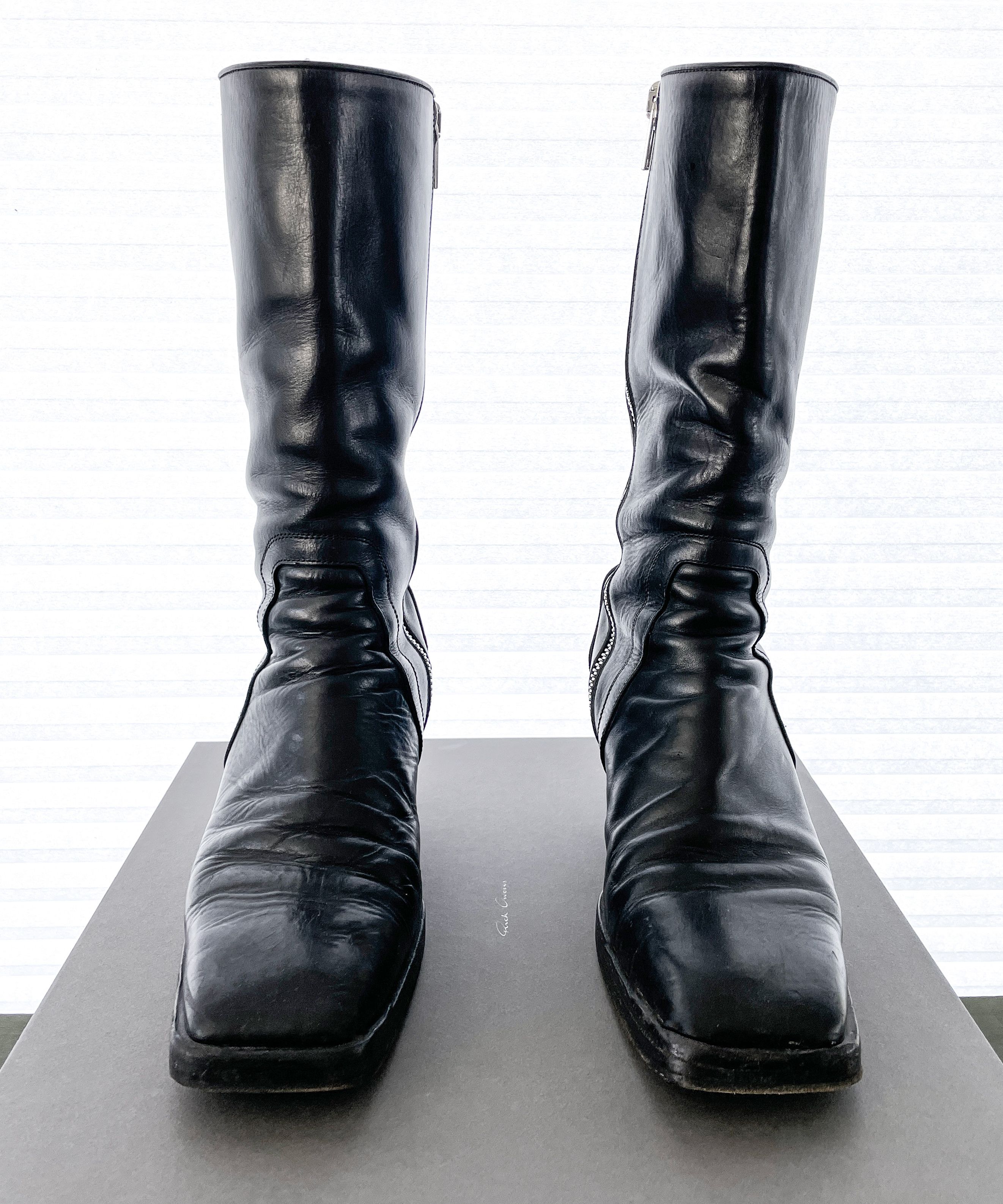 FW18 SISYPHUS KNEE HIGH WEDGE BOOT HEELS