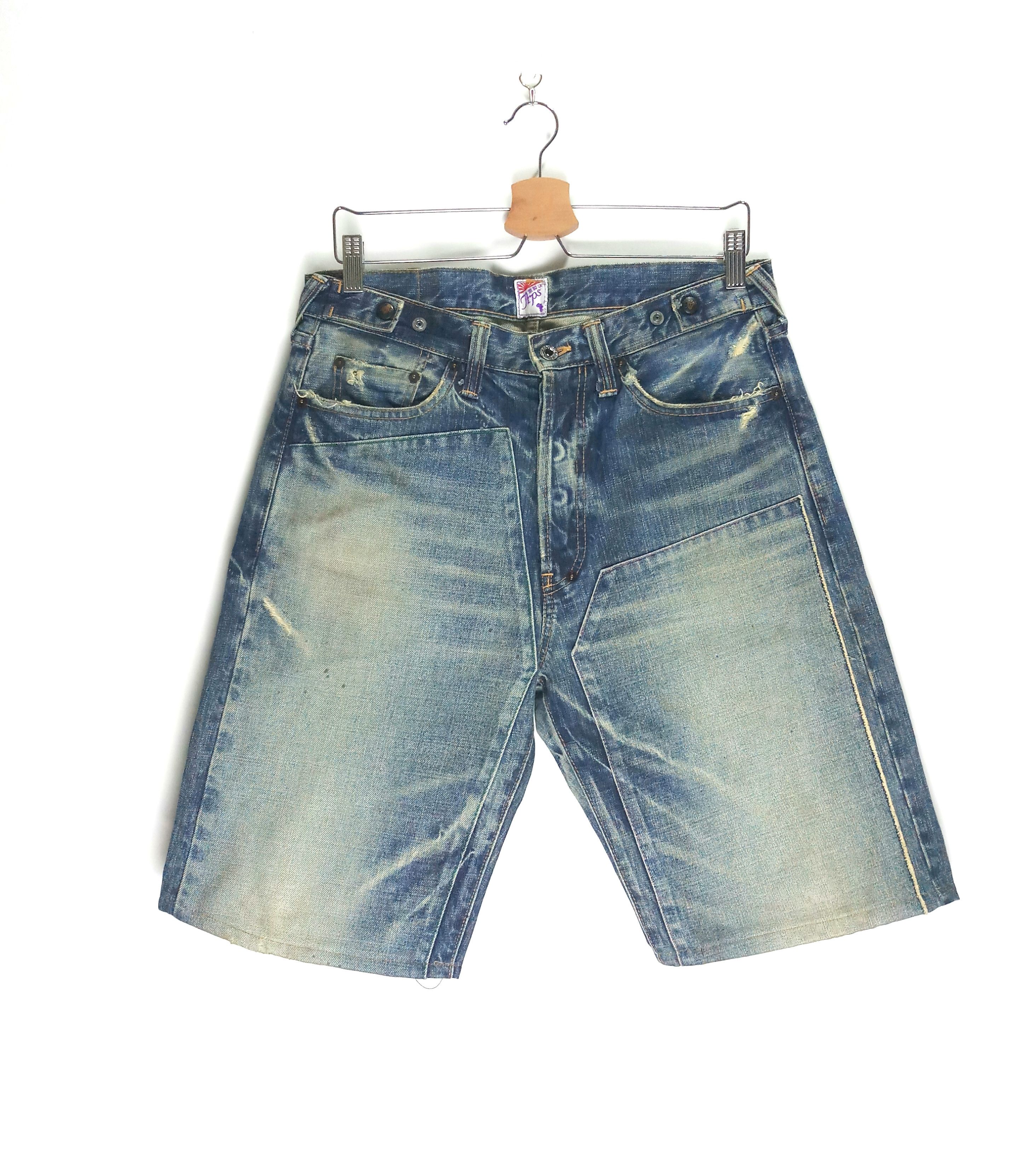 Japanese Brand × Prps Prps Double-Layered Denim Shorts Size US 32 / EU 48 - 1 Thumbnail