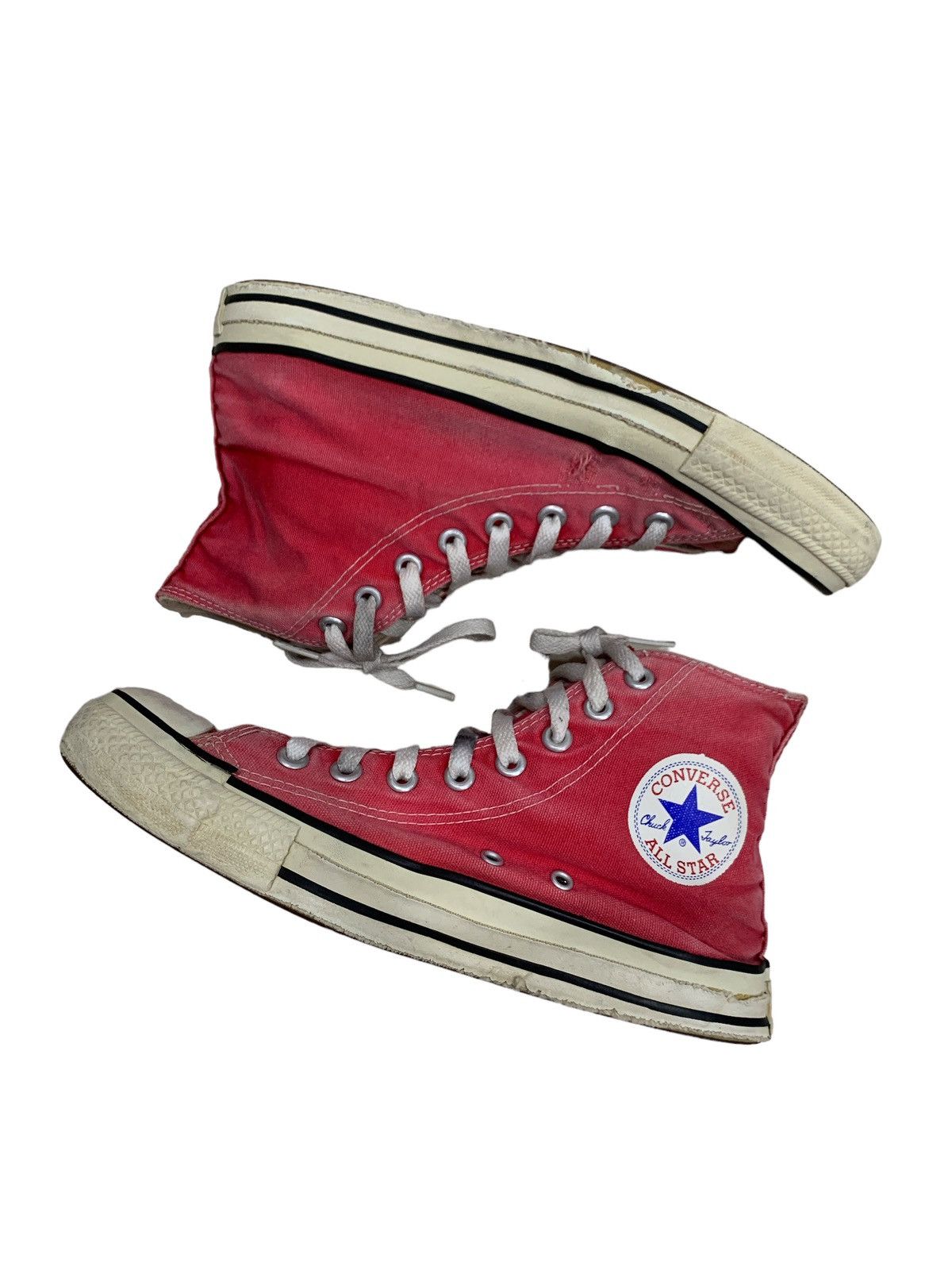 Converse × Vintage VTG CONVERSE HI-CUT MADE IN USA KURT COBAIN ALIKE Size US 7.5 / EU 40-41 - 1 Thumbnail