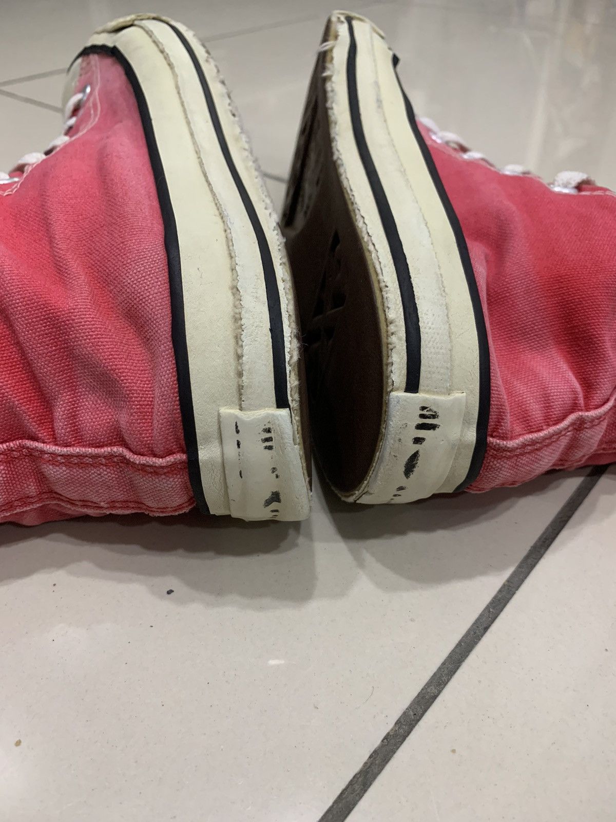 Converse × Vintage VTG CONVERSE HI-CUT MADE IN USA KURT COBAIN ALIKE Size US 7.5 / EU 40-41 - 10 Thumbnail