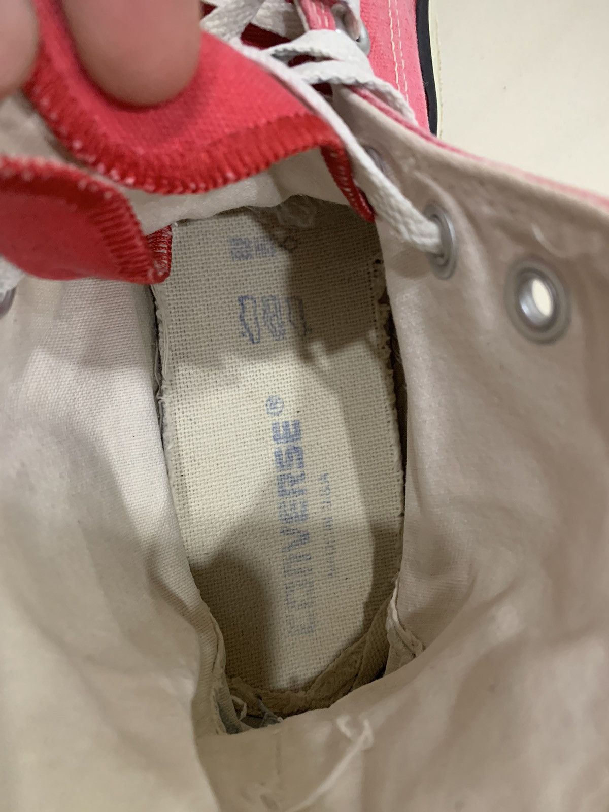 Converse × Vintage VTG CONVERSE HI-CUT MADE IN USA KURT COBAIN ALIKE Size US 7.5 / EU 40-41 - 8 Thumbnail