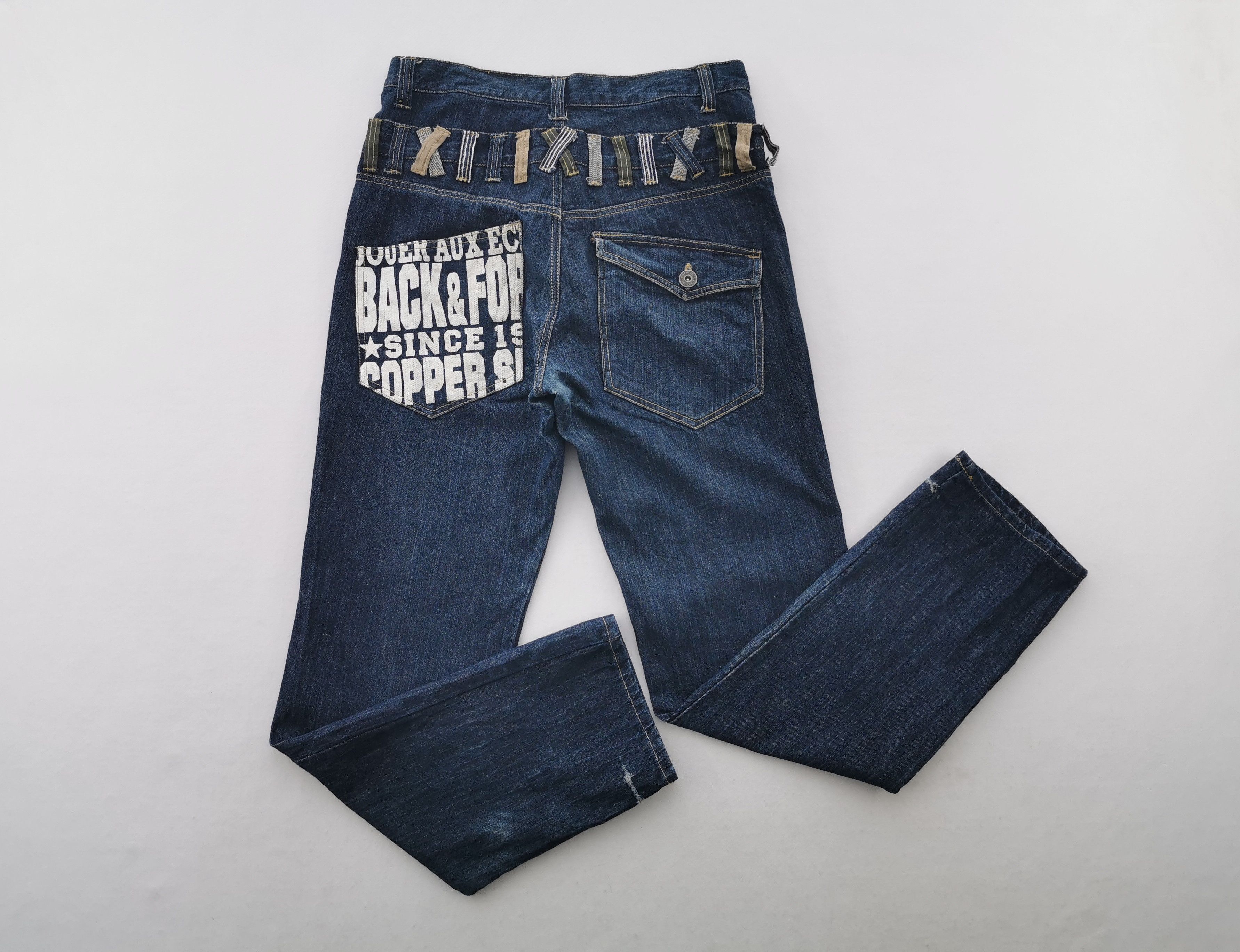 Vintage Back and For Denim Jeans Pants Size 33