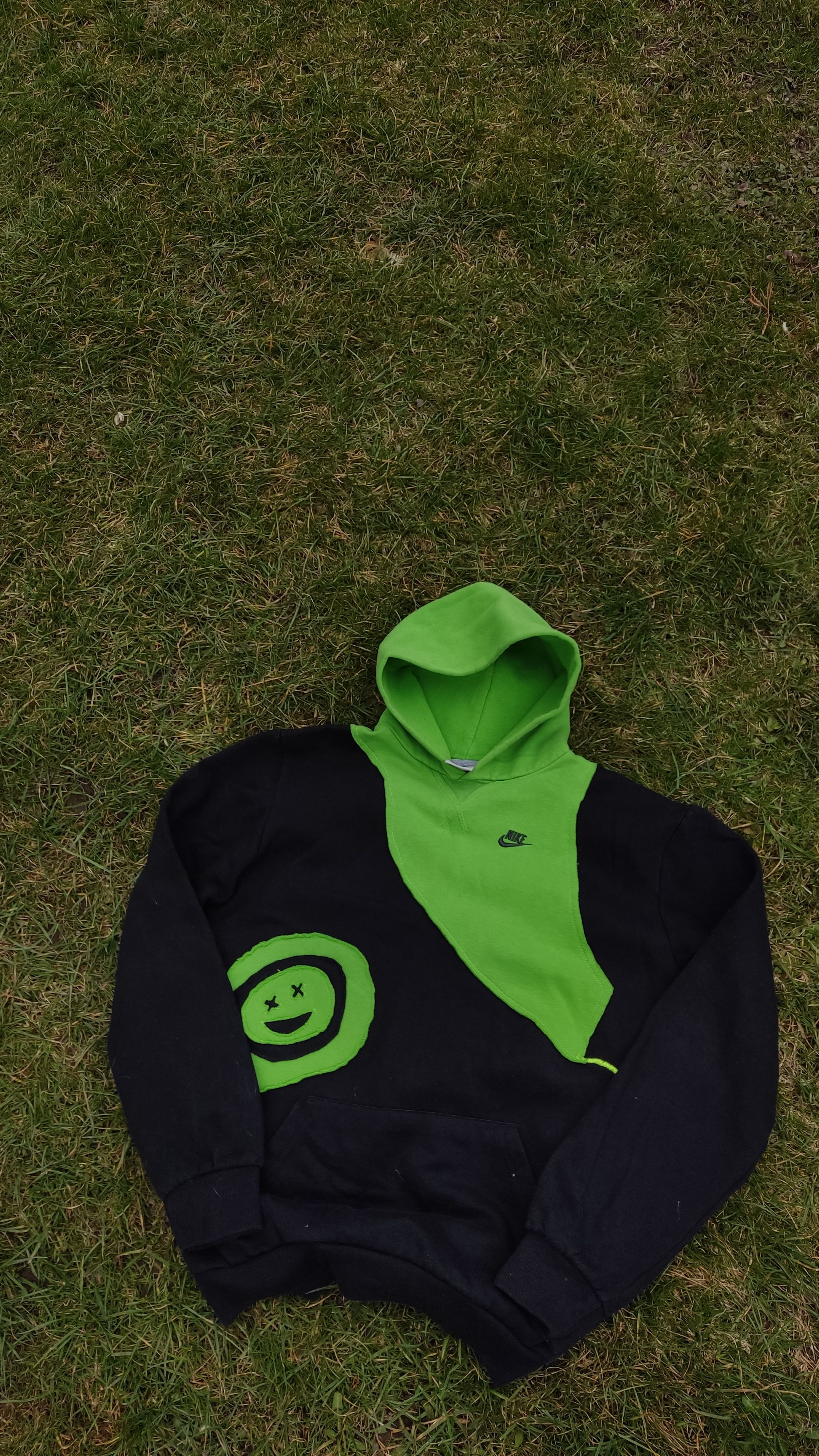 Custom × Nike × Streetwear Vintage Reworked Constructed Nike Hoodie ...
